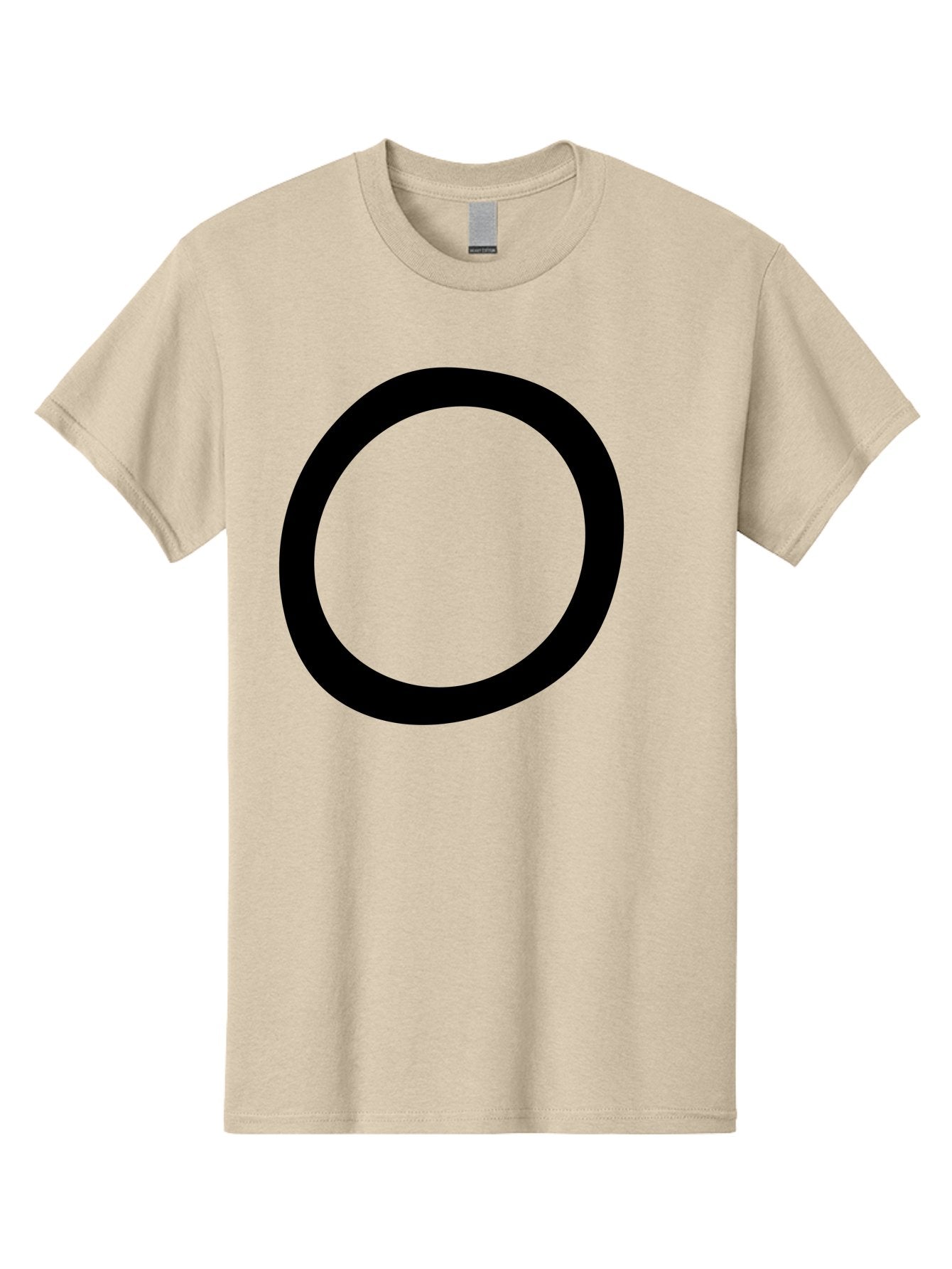 O Men'S Graphic Tee, 100% Cotton, Comfortable Casual Summer Wear, Machine Washable, Black Circle, Simple Shape, Minimalist Design, Bold Graphics, Modern Art, Abstract Symbol, Geometric Figure -  Aaa472 7