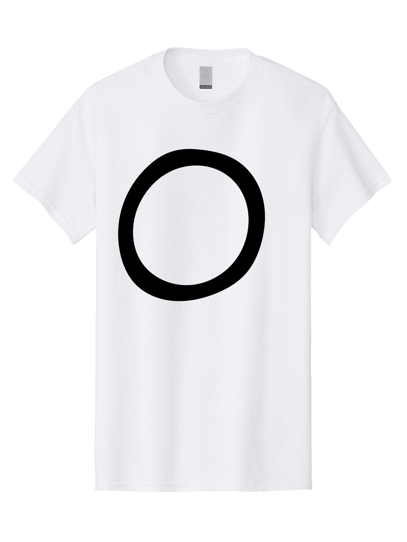 O Men'S Graphic Tee, 100% Cotton, Comfortable Casual Summer Wear, Machine Washable, Black Circle, Simple Shape, Minimalist Design, Bold Graphics, Modern Art, Abstract Symbol, Geometric Figure -  Aaa472 29