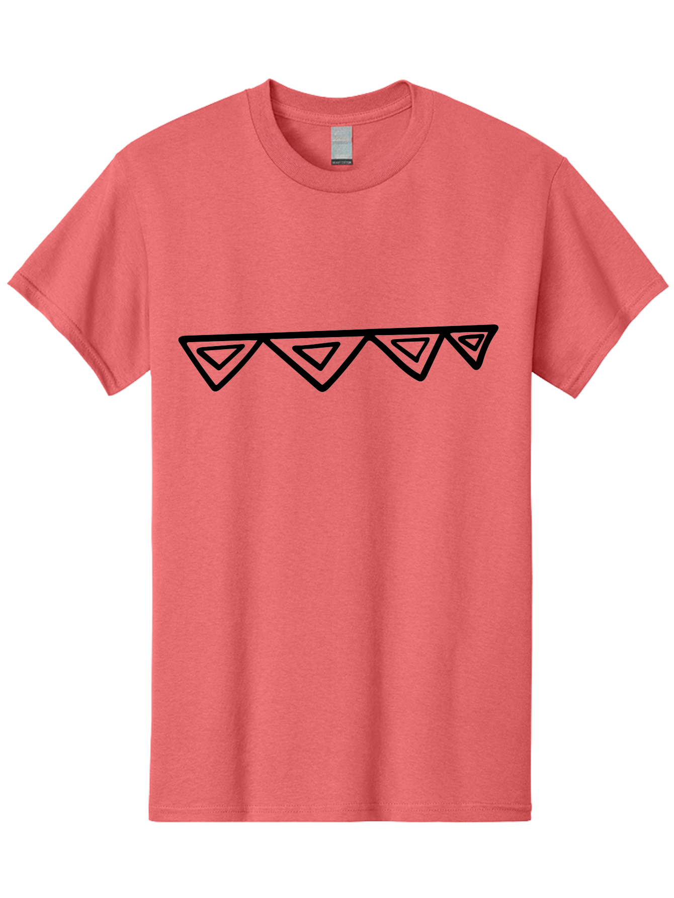 Party-Bunting Men'S Graphic Tee, 100% Cotton, Comfortable Casual Summer Wear, Machine Washable, Party Decorations, Festive Bunting, Celebration Decor, Geometric Shapes, Triangular Flags, Simple Design, Hand-Drawn, Minimalist Style -  Aaa475 5