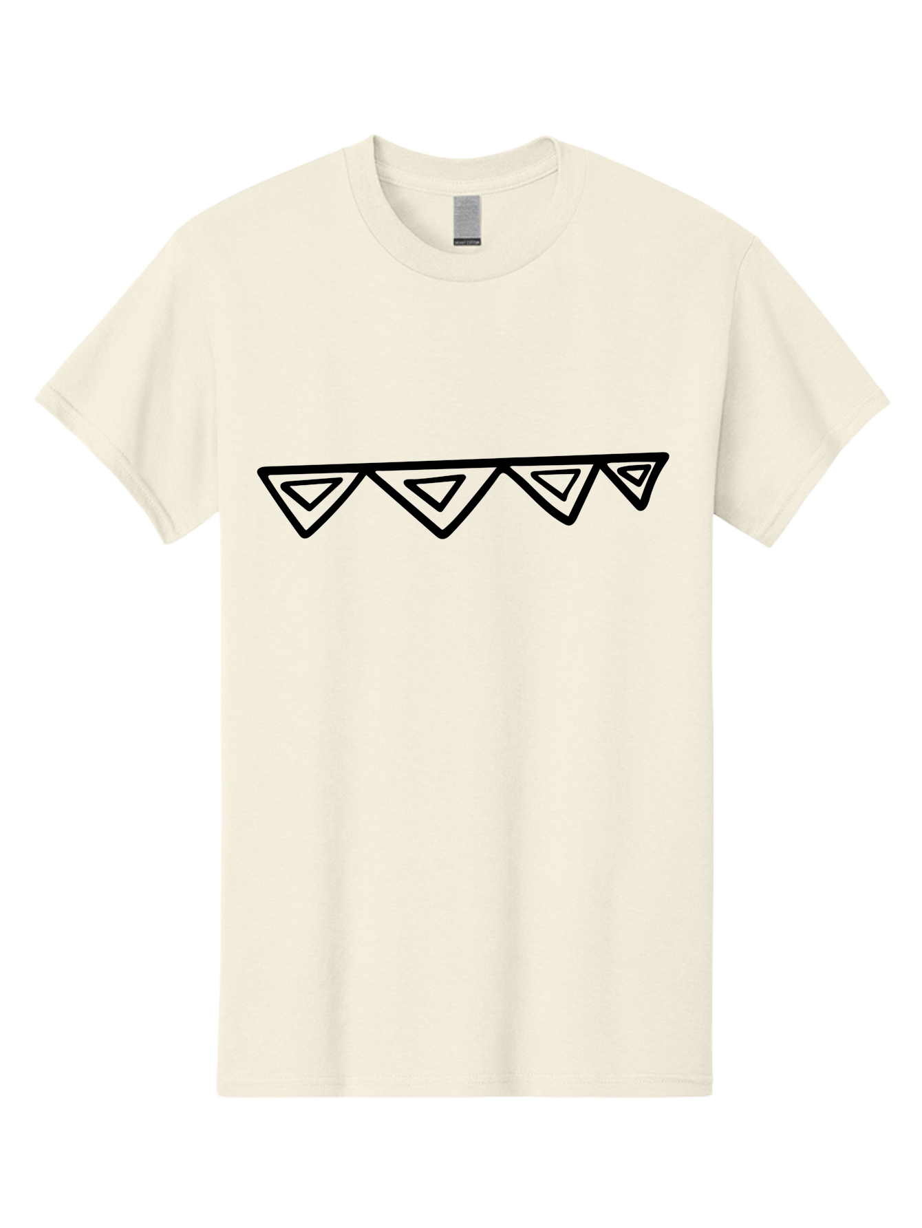 Party-Bunting Men'S Graphic Tee, 100% Cotton, Comfortable Casual Summer Wear, Machine Washable, Party Decorations, Festive Bunting, Celebration Decor, Geometric Shapes, Triangular Flags, Simple Design, Hand-Drawn, Minimalist Style -  Aaa475 17