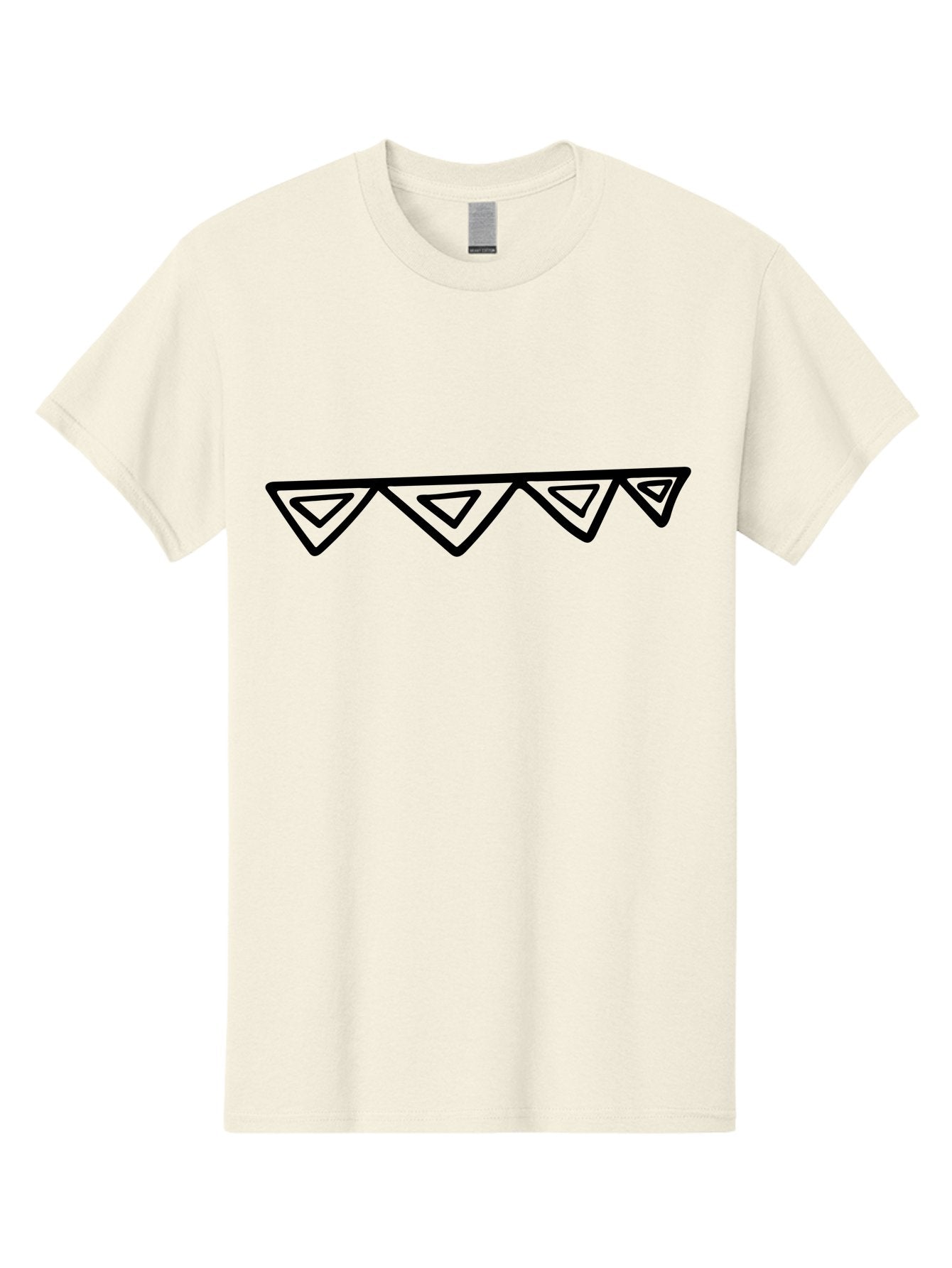 Party-Bunting Men'S Graphic Tee, 100% Cotton, Comfortable Casual Summer Wear, Machine Washable, Party Decorations, Festive Bunting, Celebration Decor, Geometric Shapes, Triangular Flags, Simple Design, Hand-Drawn, Minimalist Style -  Aaa475 13