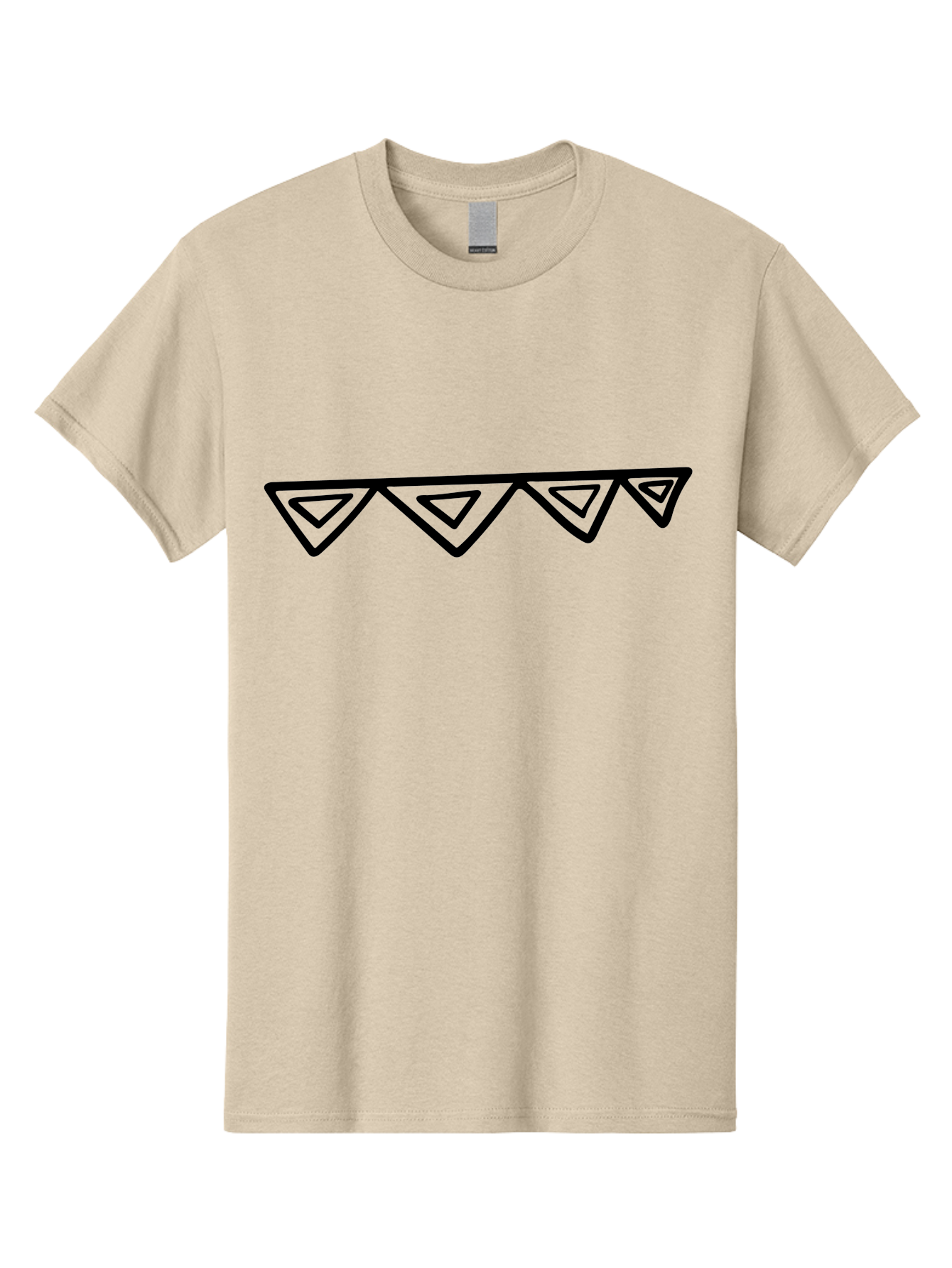Party-Bunting Men'S Graphic Tee, 100% Cotton, Comfortable Casual Summer Wear, Machine Washable, Party Decorations, Festive Bunting, Celebration Decor, Geometric Shapes, Triangular Flags, Simple Design, Hand-Drawn, Minimalist Style -  Aaa475 27