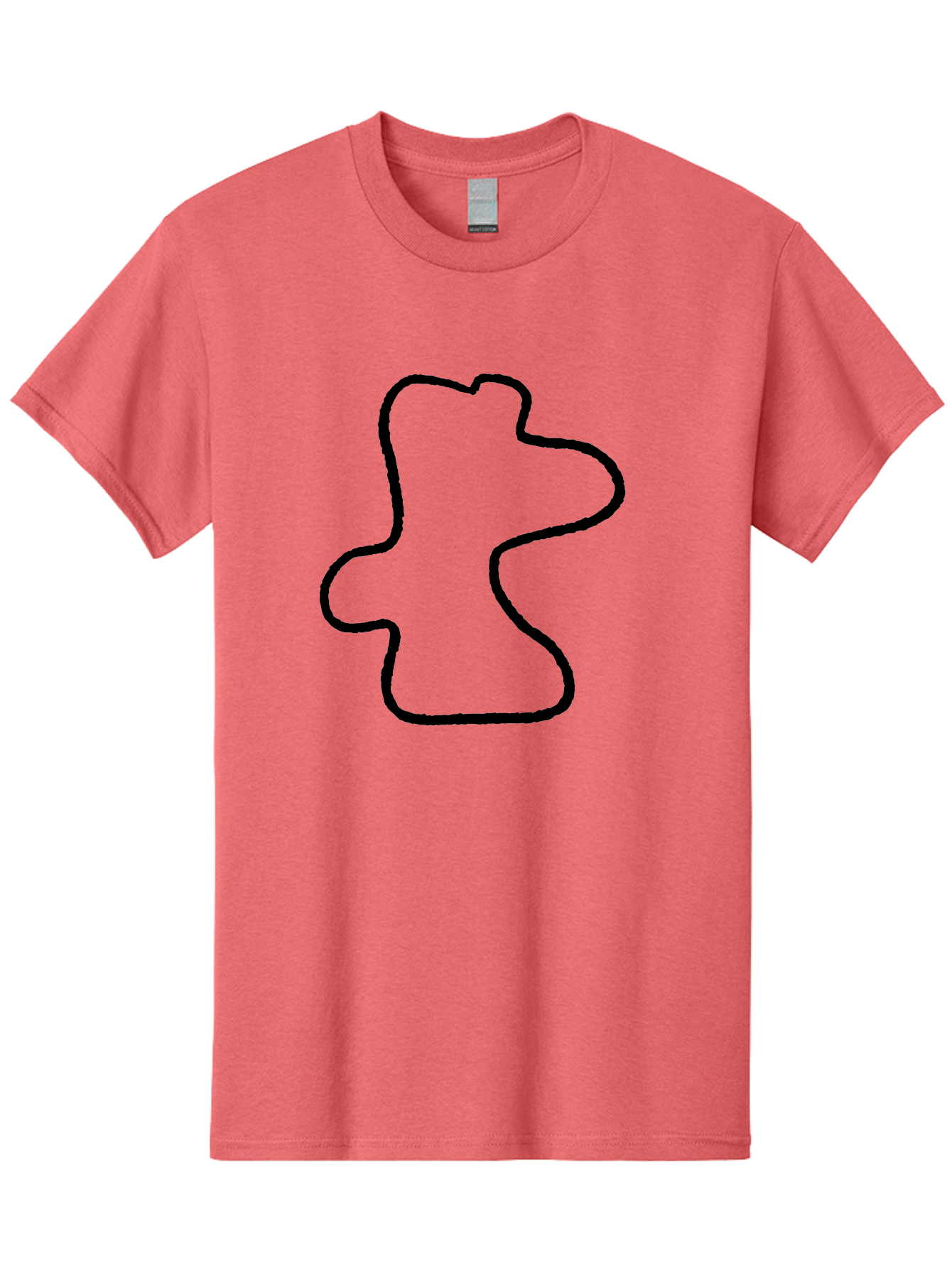 Racing-Circuit Men'S Graphic Tee, 100% Cotton, Comfortable Casual Summer Wear, Machine Washable, Simple Line Drawing, Rabbit Head, Minimalist Design, Abstract Shape, Cartoon Style, Modern Art, Black Outline -  Aaa477 5