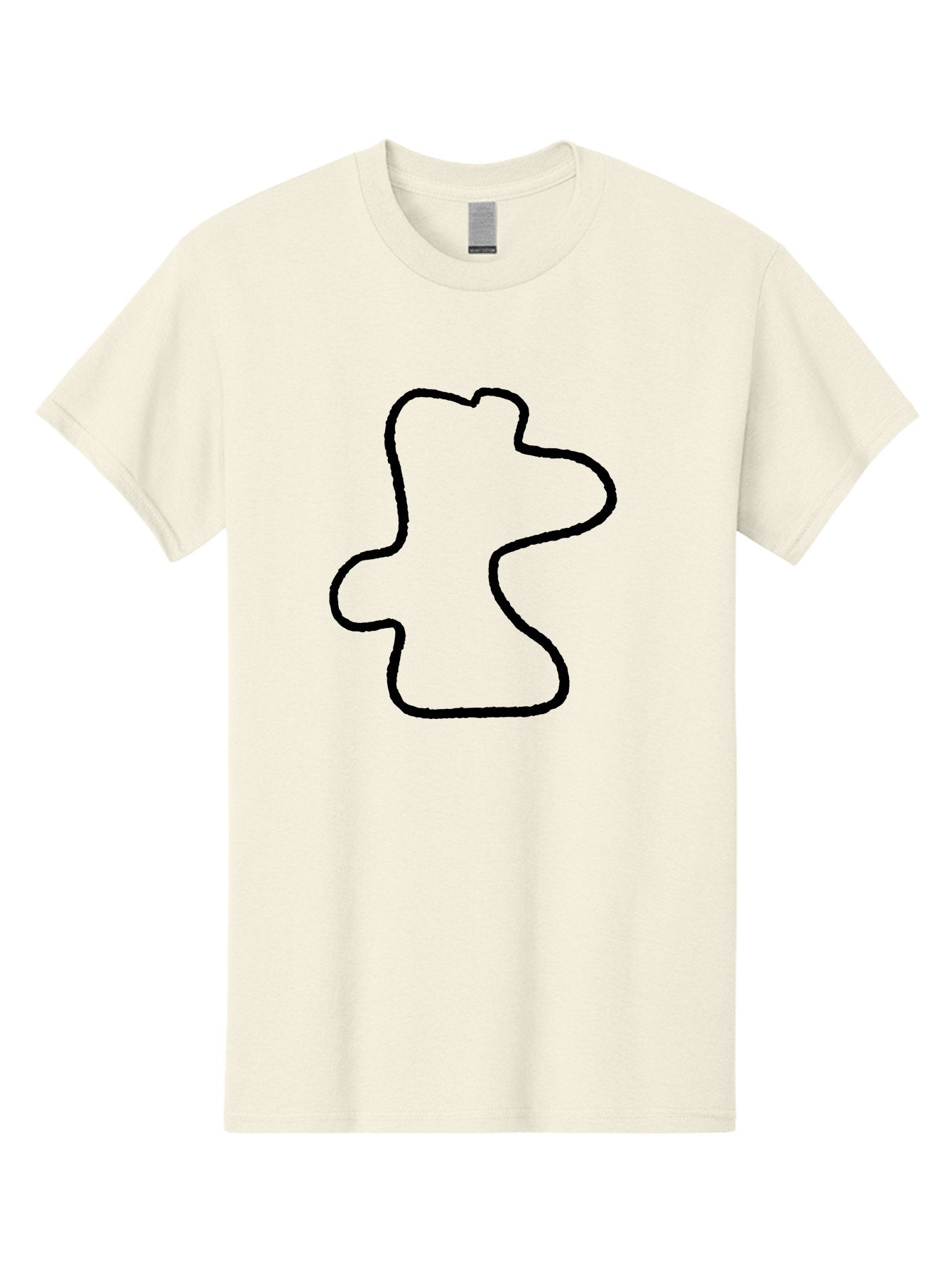 Racing-Circuit Men'S Graphic Tee, 100% Cotton, Comfortable Casual Summer Wear, Machine Washable, Simple Line Drawing, Rabbit Head, Minimalist Design, Abstract Shape, Cartoon Style, Modern Art, Black Outline -  Aaa477 17