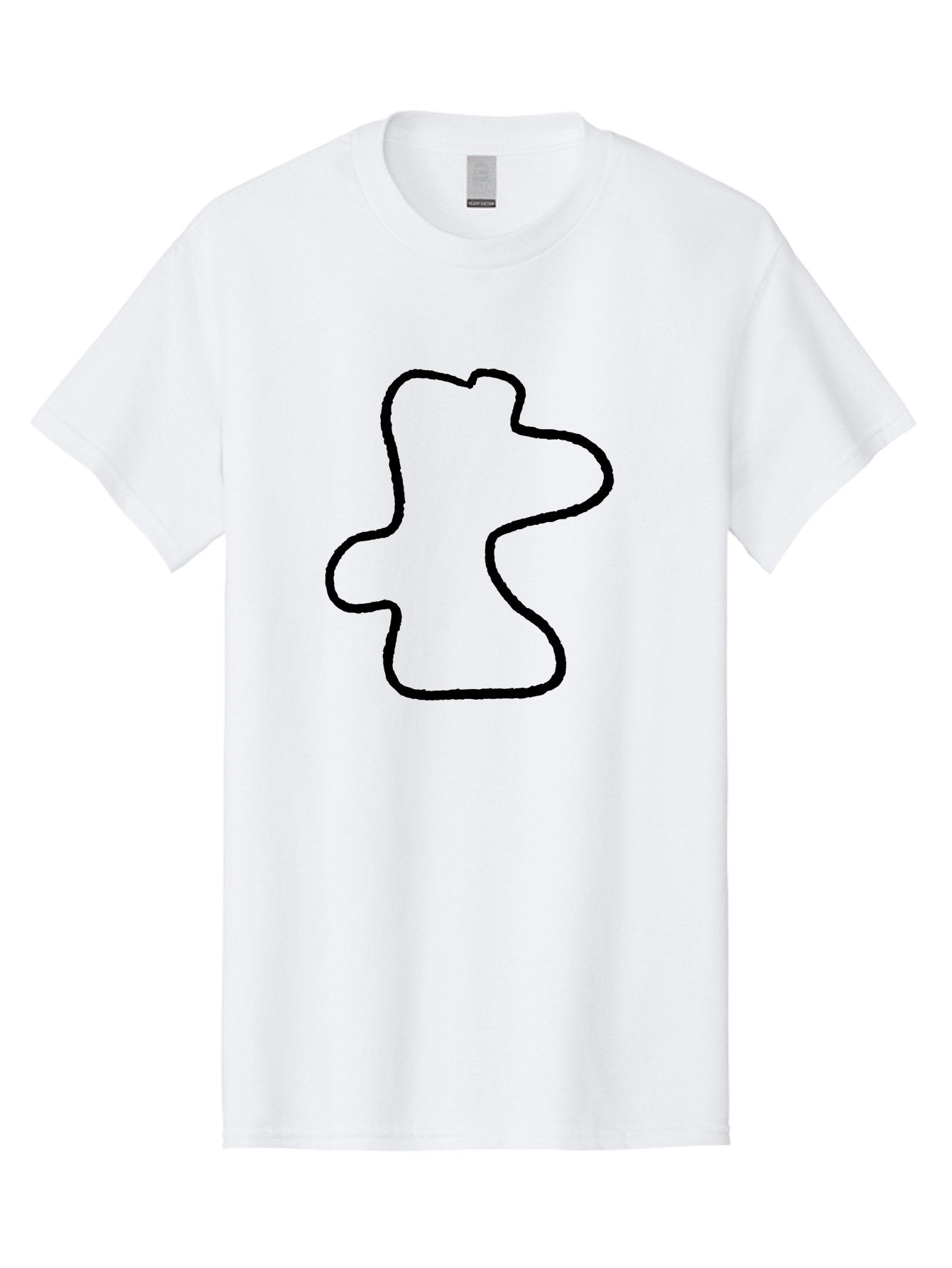 Racing-Circuit Men'S Graphic Tee, 100% Cotton, Comfortable Casual Summer Wear, Machine Washable, Simple Line Drawing, Rabbit Head, Minimalist Design, Abstract Shape, Cartoon Style, Modern Art, Black Outline -  Aaa477 5