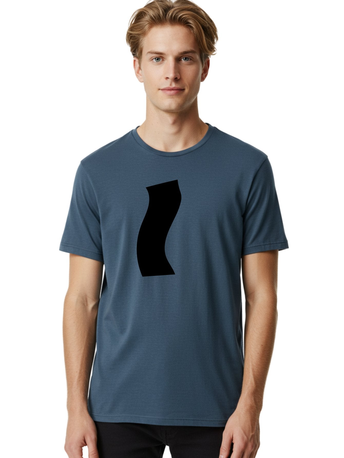 S Men'S Graphic Tee, 100% Cotton, Comfortable Casual Summer Wear, Machine Washable, Stylized Letter, Abstract Design, Minimalist Art, Bold Font, Modern Graphic, Sleek Typography, Simple Shape -  Aaa480 10