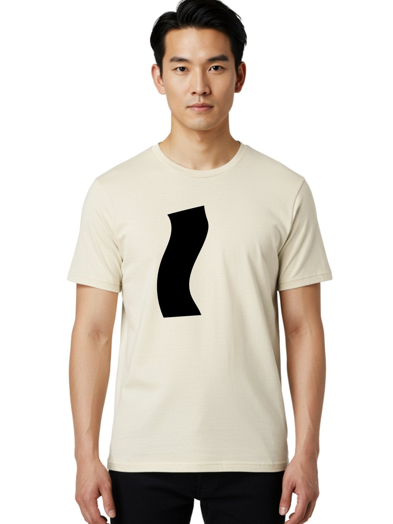 S Men'S Graphic Tee, 100% Cotton, Comfortable Casual Summer Wear, Machine Washable, Stylized Letter, Abstract Design, Minimalist Art, Bold Font, Modern Graphic, Sleek Typography, Simple Shape -  Aaa480 30