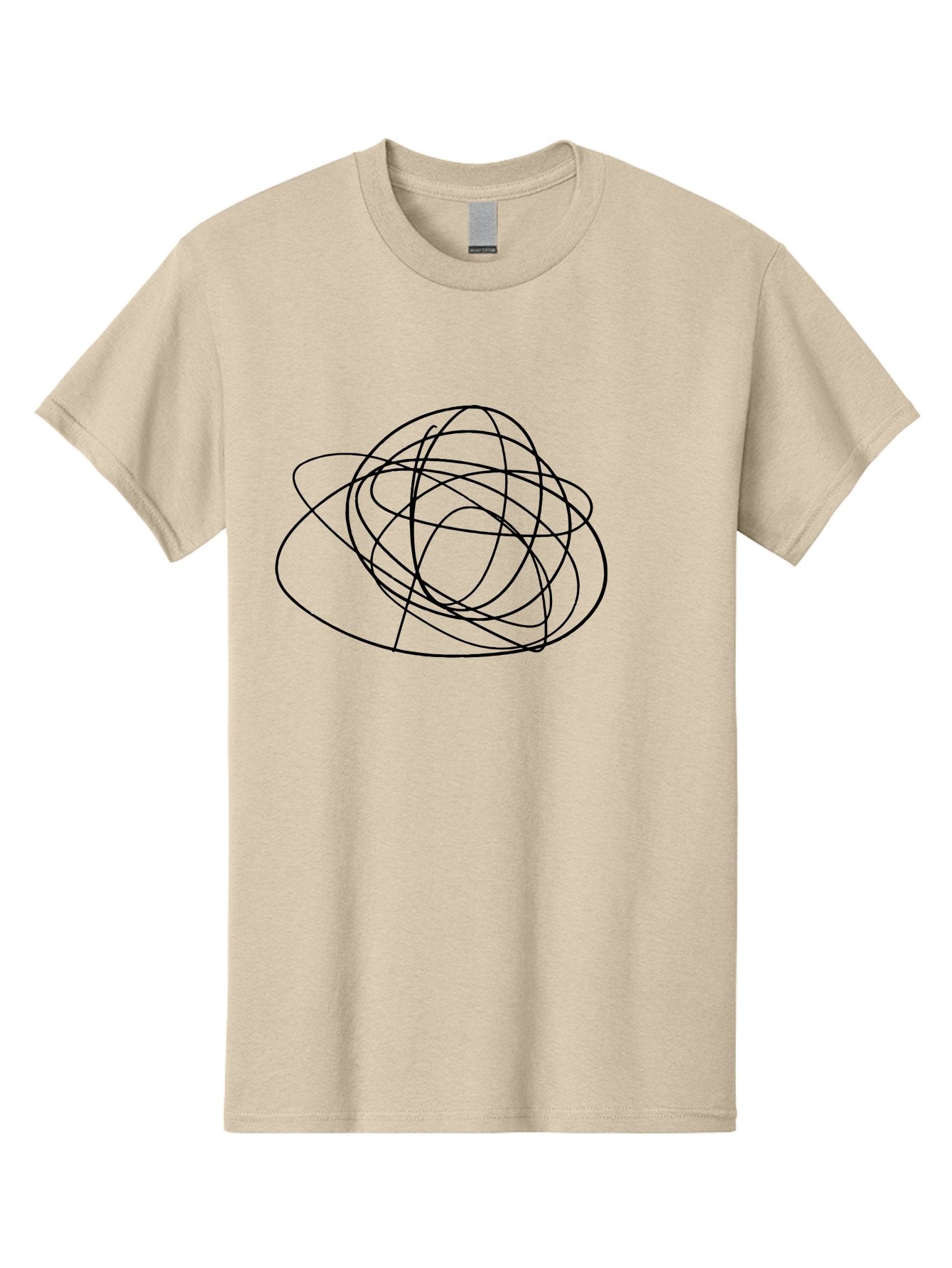 Scribble-3 Men'S Graphic Tee, 100% Cotton, Comfortable Casual Summer Wear, Machine Washable, Scribbled Lines, Hand Drawn Art, Abstract Design, Creative Expression, Messy Lines, Artistic Freedom, Loose Strokes -  Aaa483 11