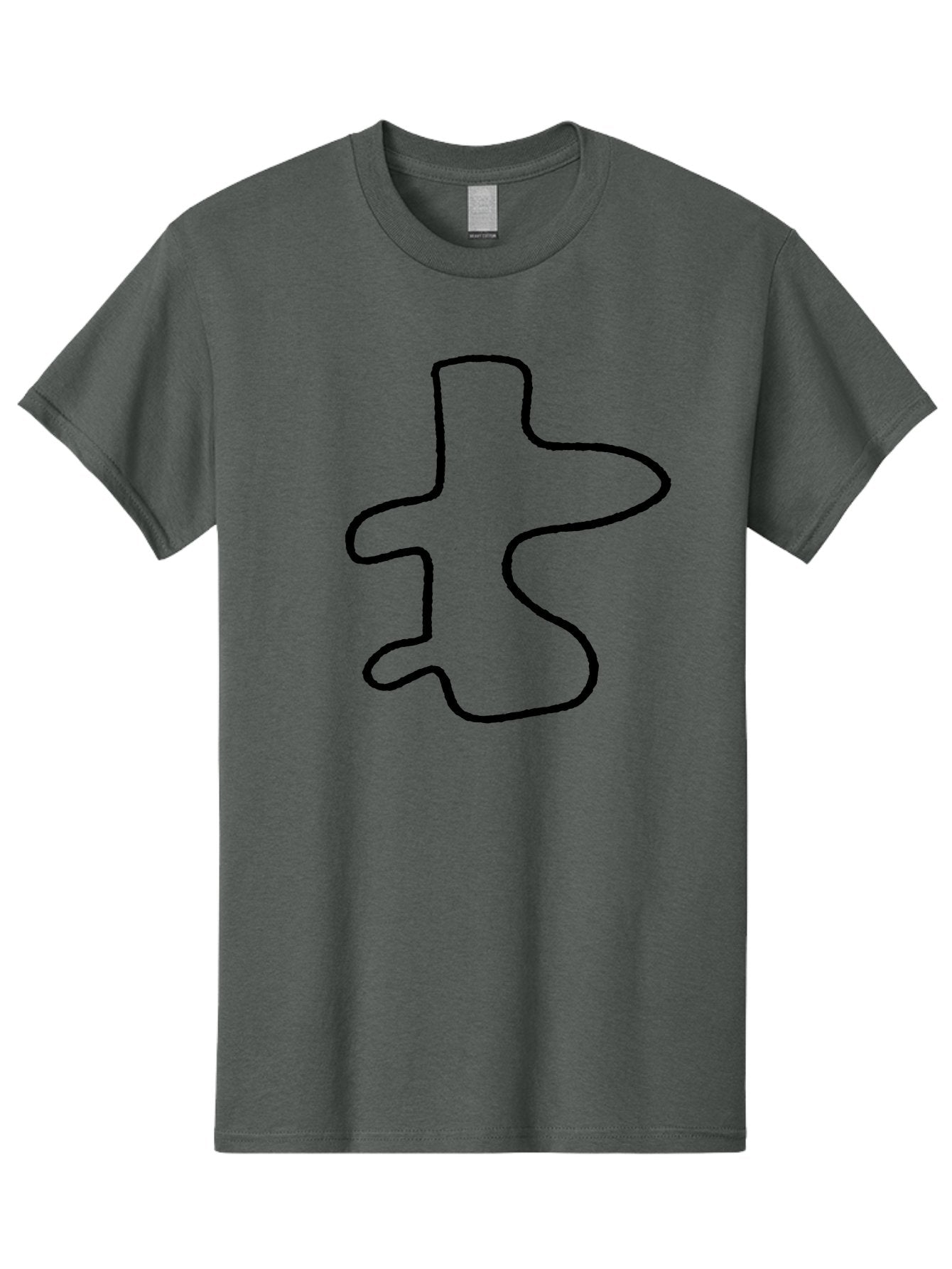 Scribble Men'S Graphic Tee, 100% Cotton, Comfortable Casual Summer Wear, Machine Washable, Abstract Shape, Unique Design, Creative Symbol, Single Line Art, Simple Graphic, Hand Drawn Shape, Minimalist Design -  Aaa484 29