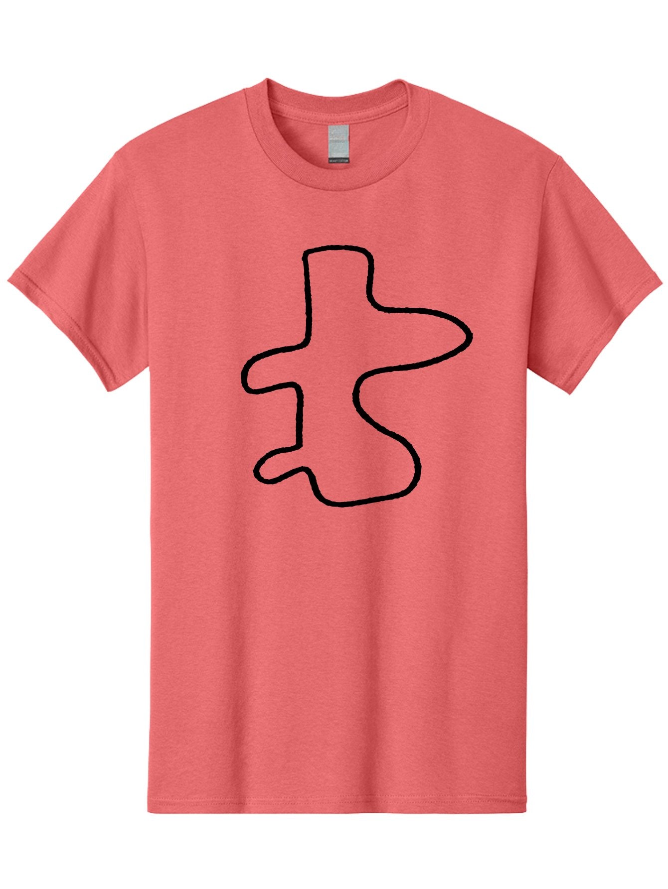 Scribble Men'S Graphic Tee, 100% Cotton, Comfortable Casual Summer Wear, Machine Washable, Abstract Shape, Unique Design, Creative Symbol, Single Line Art, Simple Graphic, Hand Drawn Shape, Minimalist Design -  Aaa484 7