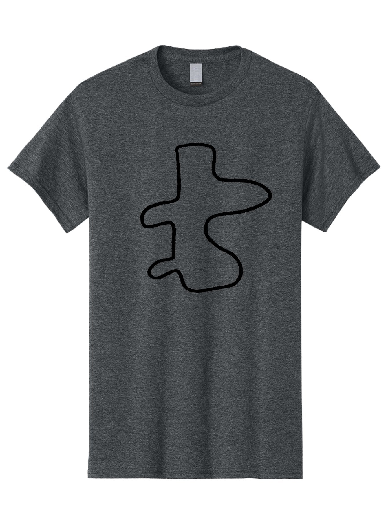 Scribble Men'S Graphic Tee, 100% Cotton, Comfortable Casual Summer Wear, Machine Washable, Abstract Shape, Unique Design, Creative Symbol, Single Line Art, Simple Graphic, Hand Drawn Shape, Minimalist Design -  Aaa484 9