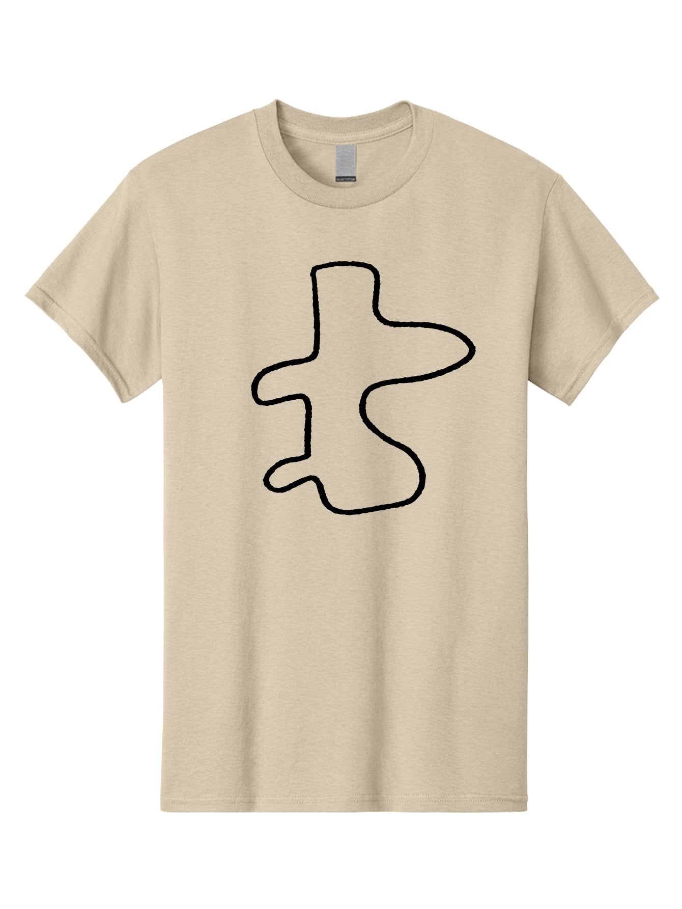 Scribble Men'S Graphic Tee, 100% Cotton, Comfortable Casual Summer Wear, Machine Washable, Abstract Shape, Unique Design, Creative Symbol, Single Line Art, Simple Graphic, Hand Drawn Shape, Minimalist Design -  Aaa484 19