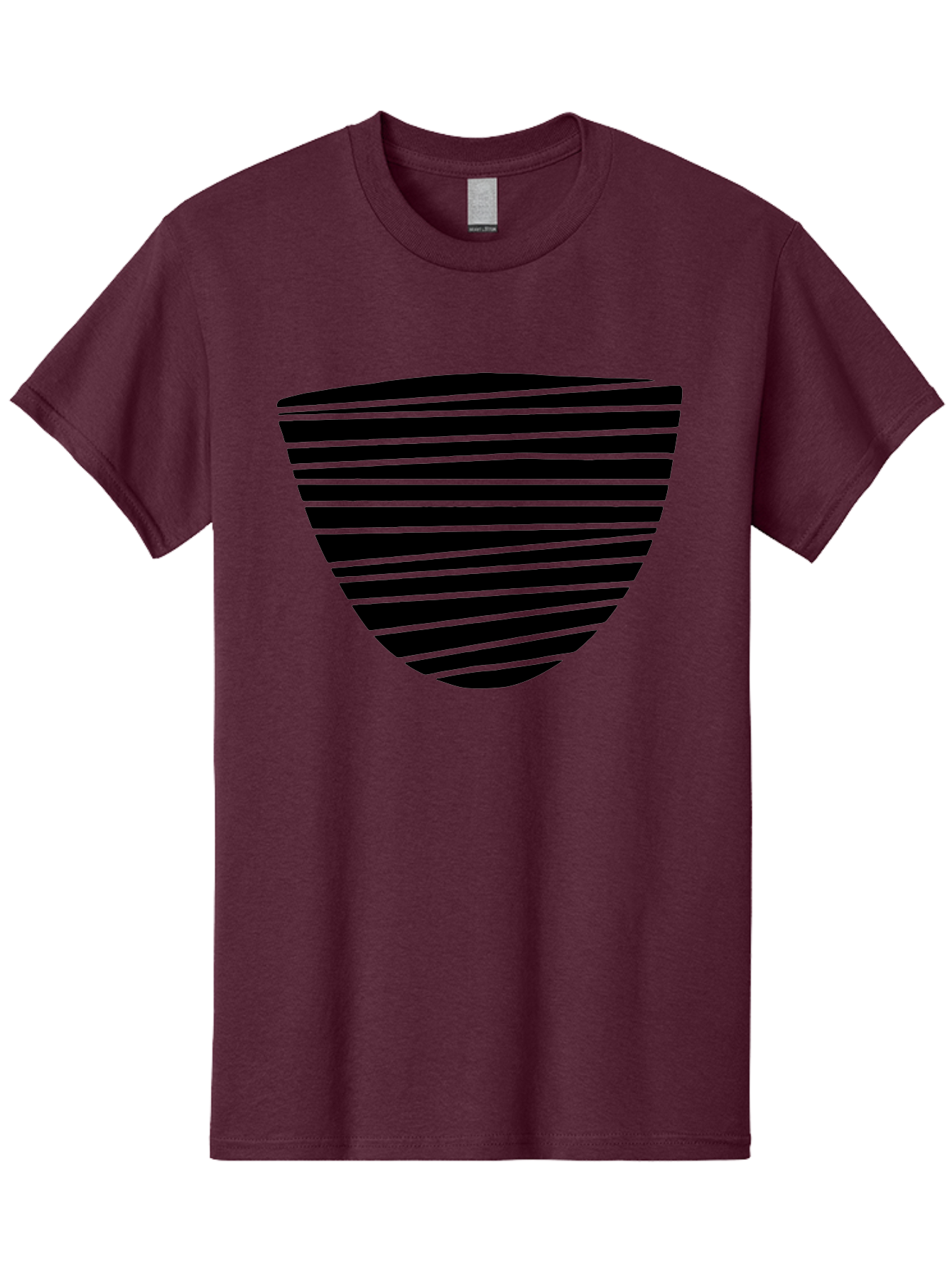 Shield-Icon Men'S Graphic Tee, 100% Cotton, Comfortable Casual Summer Wear, Machine Washable, Shield Icon, Black And Green Stripes, Modern Design, Graphic Element, Security Symbol, Protection Logo, Striped Pattern, Simple Shape -  Aaa485 13