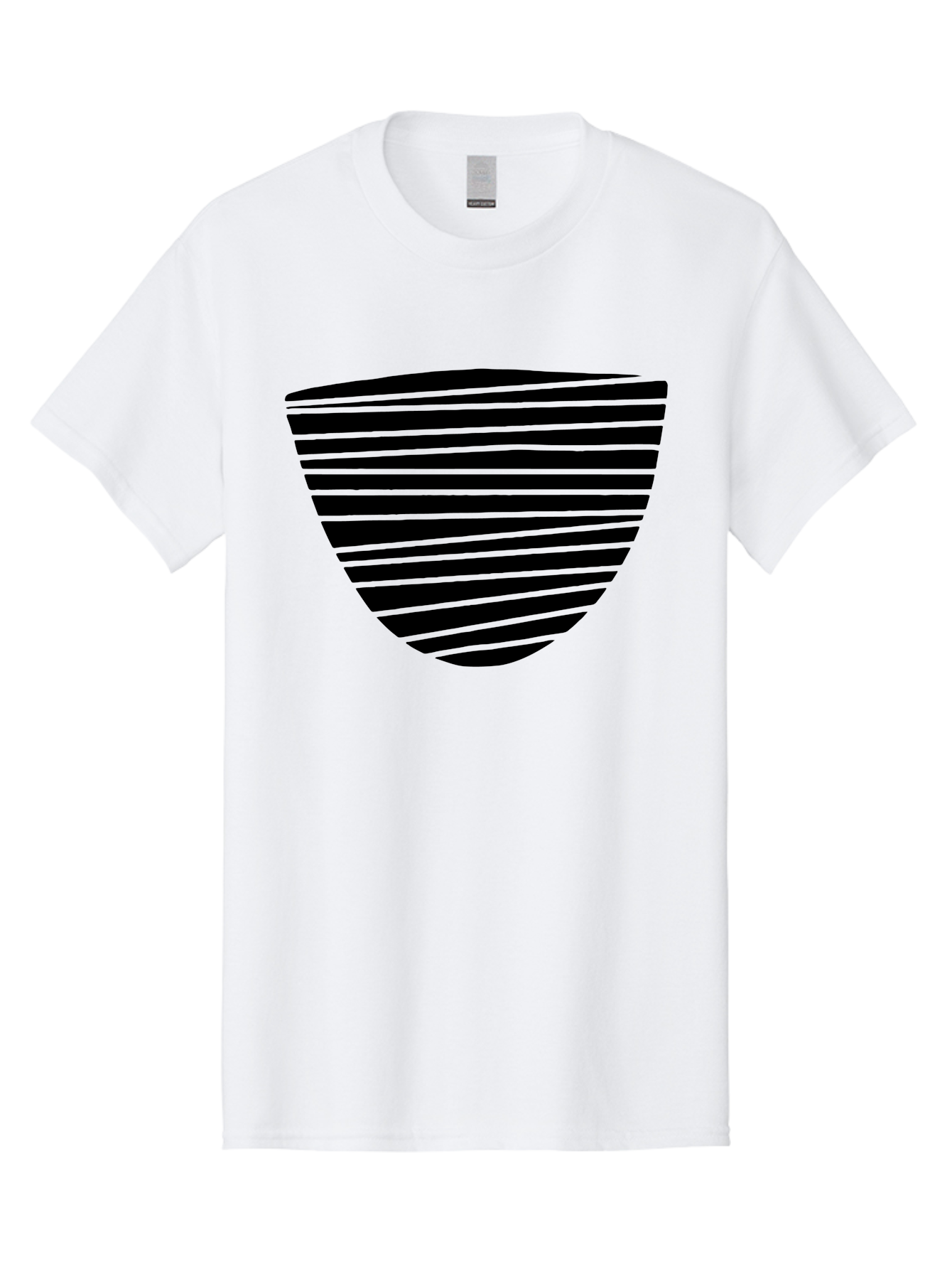 Shield-Icon Men'S Graphic Tee, 100% Cotton, Comfortable Casual Summer Wear, Machine Washable, Shield Icon, Black And Green Stripes, Modern Design, Graphic Element, Security Symbol, Protection Logo, Striped Pattern, Simple Shape -  Aaa485 29