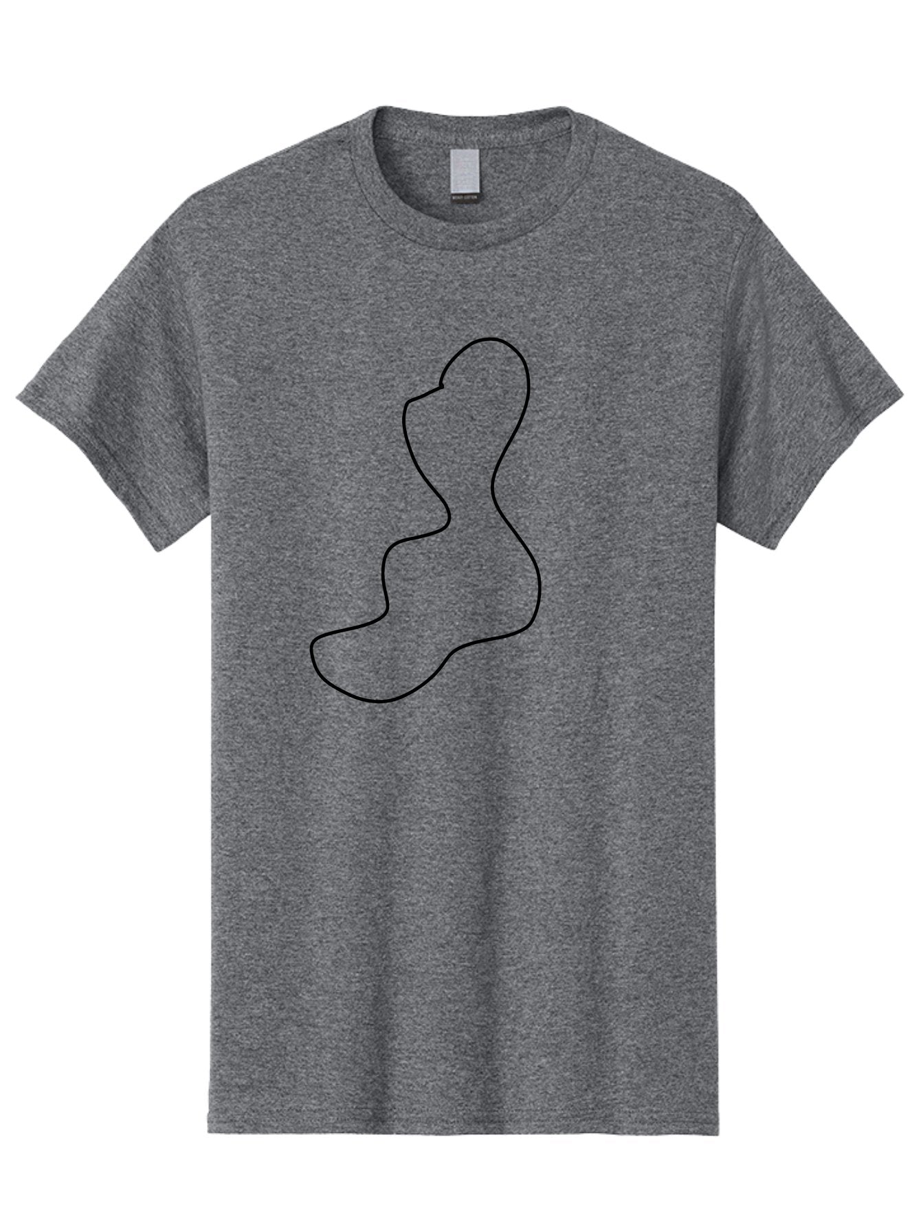 Shoe-Sole Men'S Graphic Tee, 100% Cotton, Comfortable Casual Summer Wear, Machine Washable, Black Outline, Minimalist Design, Simple Shape, Footprint, Abstract Art, Modern Graphic, Sleek Line Art, Contemporary Illustration -  Aaa486 11