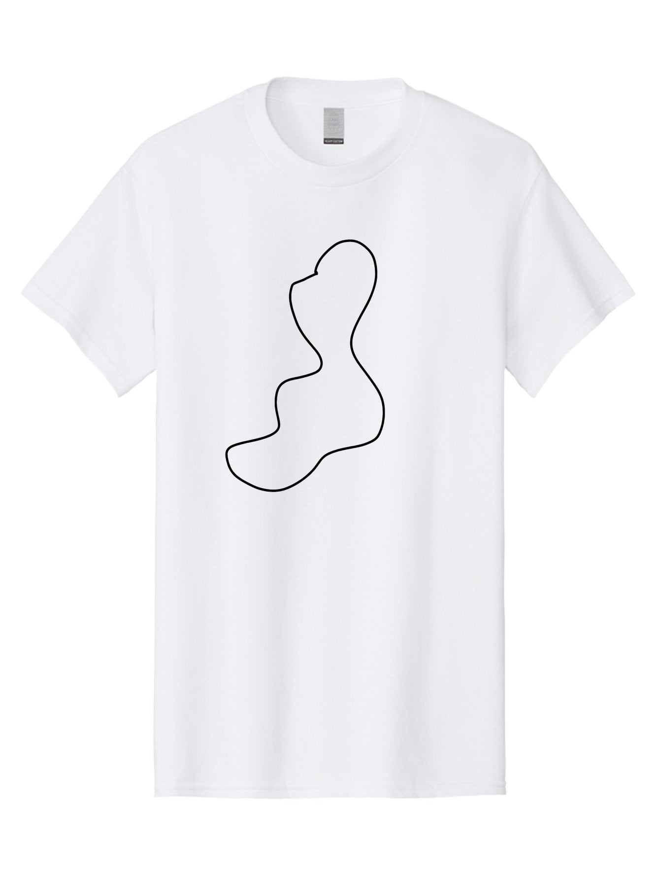 Shoe-Sole Men'S Graphic Tee, 100% Cotton, Comfortable Casual Summer Wear, Machine Washable, Black Outline, Minimalist Design, Simple Shape, Footprint, Abstract Art, Modern Graphic, Sleek Line Art, Contemporary Illustration -  Aaa486 3