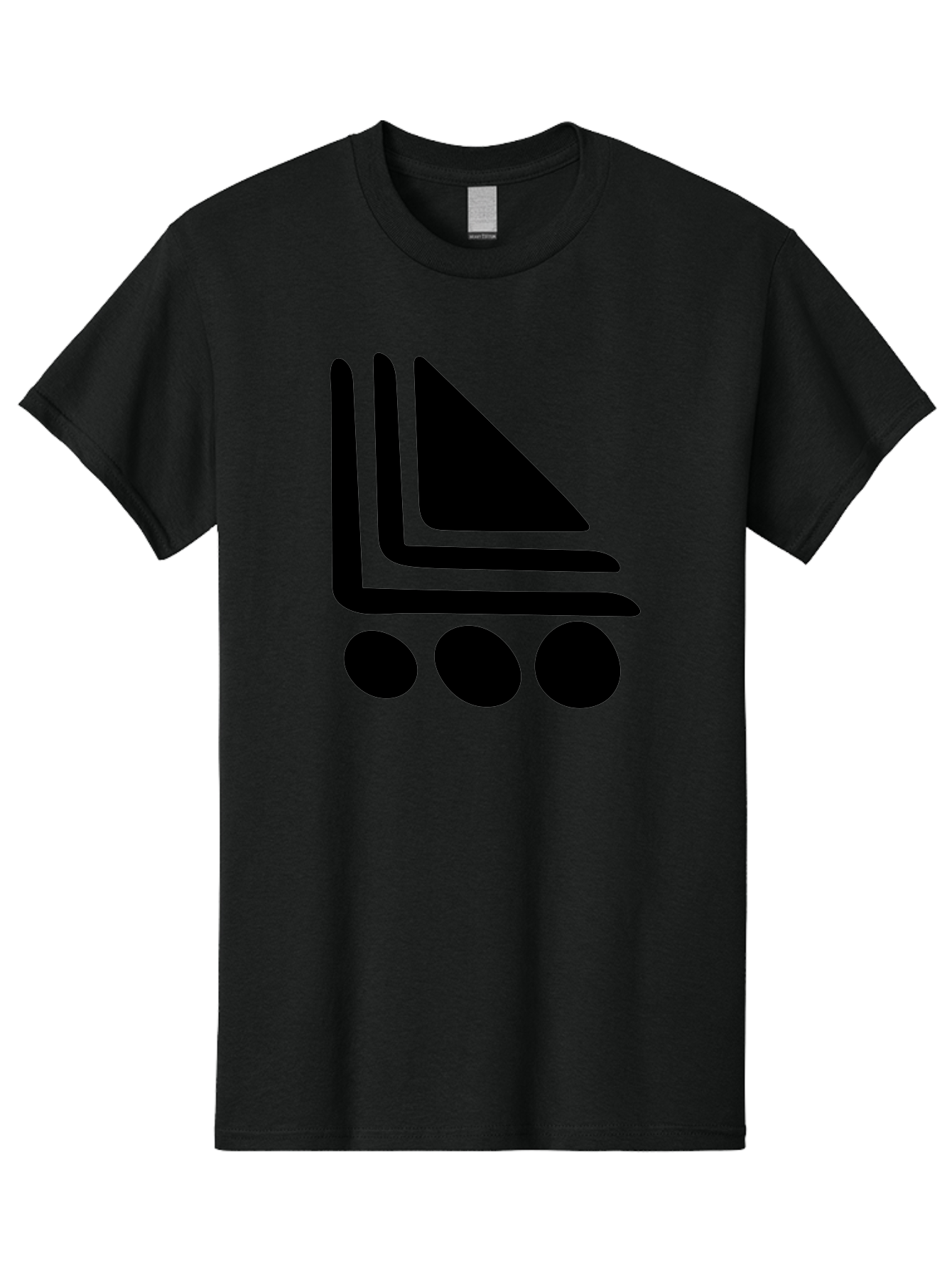 Shopping-Cart Men'S Graphic Tee, 100% Cotton, Comfortable Casual Summer Wear, Machine Washable, Shopping Cart Icon, E-Commerce Symbol, Online Shopping, Digital Marketplace, Minimalist Design, Bold Graphics, Black Silhouette -  Aaa487
