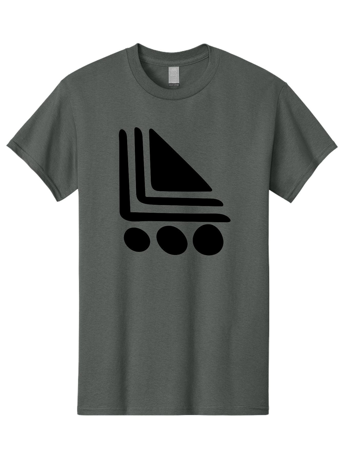 Shopping-Cart Men'S Graphic Tee, 100% Cotton, Comfortable Casual Summer Wear, Machine Washable, Shopping Cart Icon, E-Commerce Symbol, Online Shopping, Digital Marketplace, Minimalist Design, Bold Graphics, Black Silhouette -  Aaa487 3