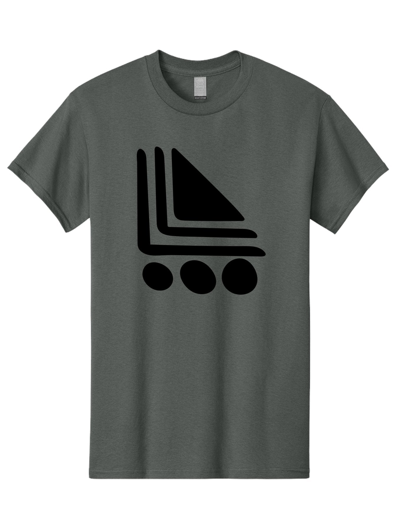 Shopping-Cart Men'S Graphic Tee, 100% Cotton, Comfortable Casual Summer Wear, Machine Washable, Shopping Cart Icon, E-Commerce Symbol, Online Shopping, Digital Marketplace, Minimalist Design, Bold Graphics, Black Silhouette -  Aaa487 11