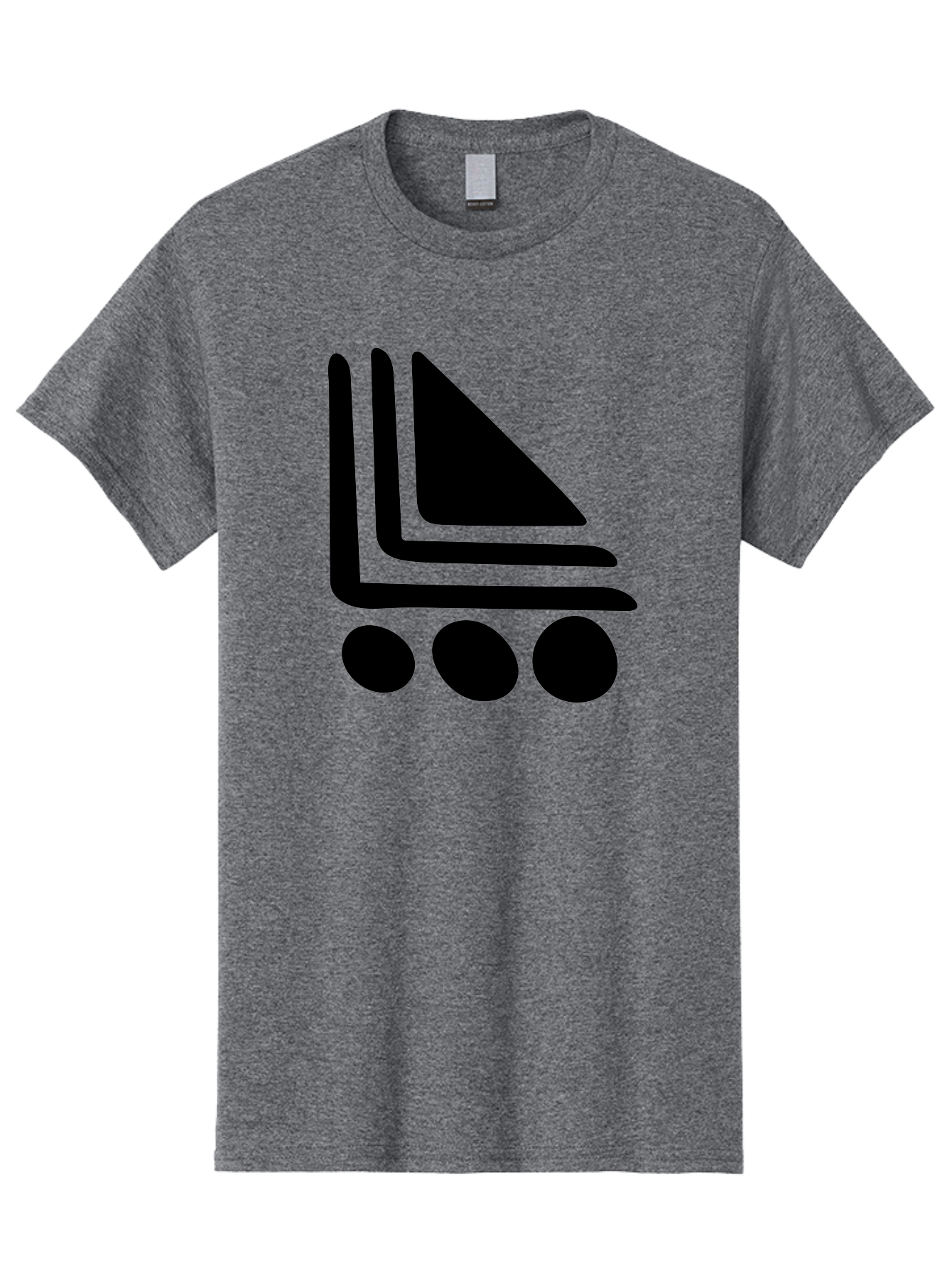 Shopping-Cart Men'S Graphic Tee, 100% Cotton, Comfortable Casual Summer Wear, Machine Washable, Shopping Cart Icon, E-Commerce Symbol, Online Shopping, Digital Marketplace, Minimalist Design, Bold Graphics, Black Silhouette -  Aaa487 9