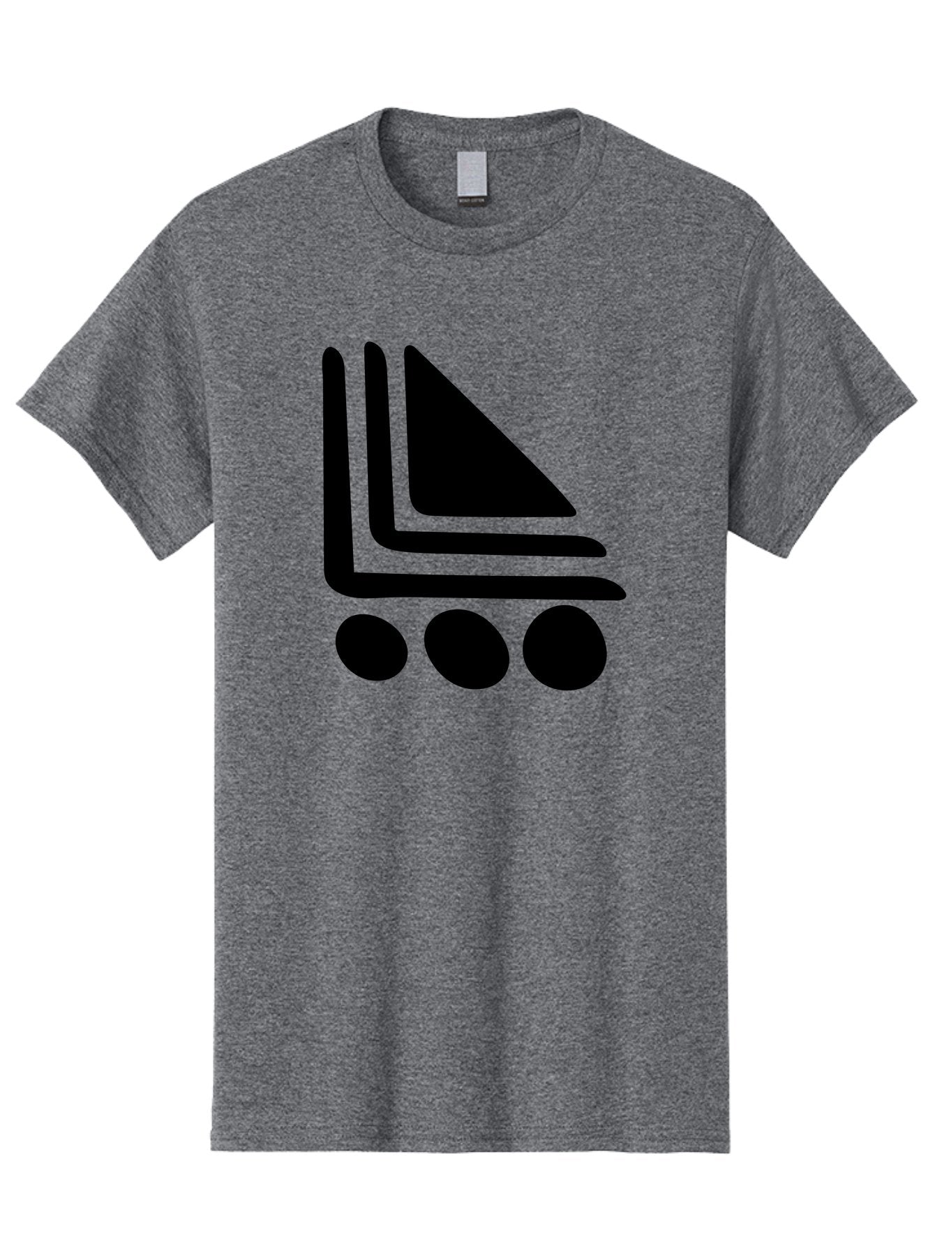 Shopping-Cart Men'S Graphic Tee, 100% Cotton, Comfortable Casual Summer Wear, Machine Washable, Shopping Cart Icon, E-Commerce Symbol, Online Shopping, Digital Marketplace, Minimalist Design, Bold Graphics, Black Silhouette -  Aaa487 7