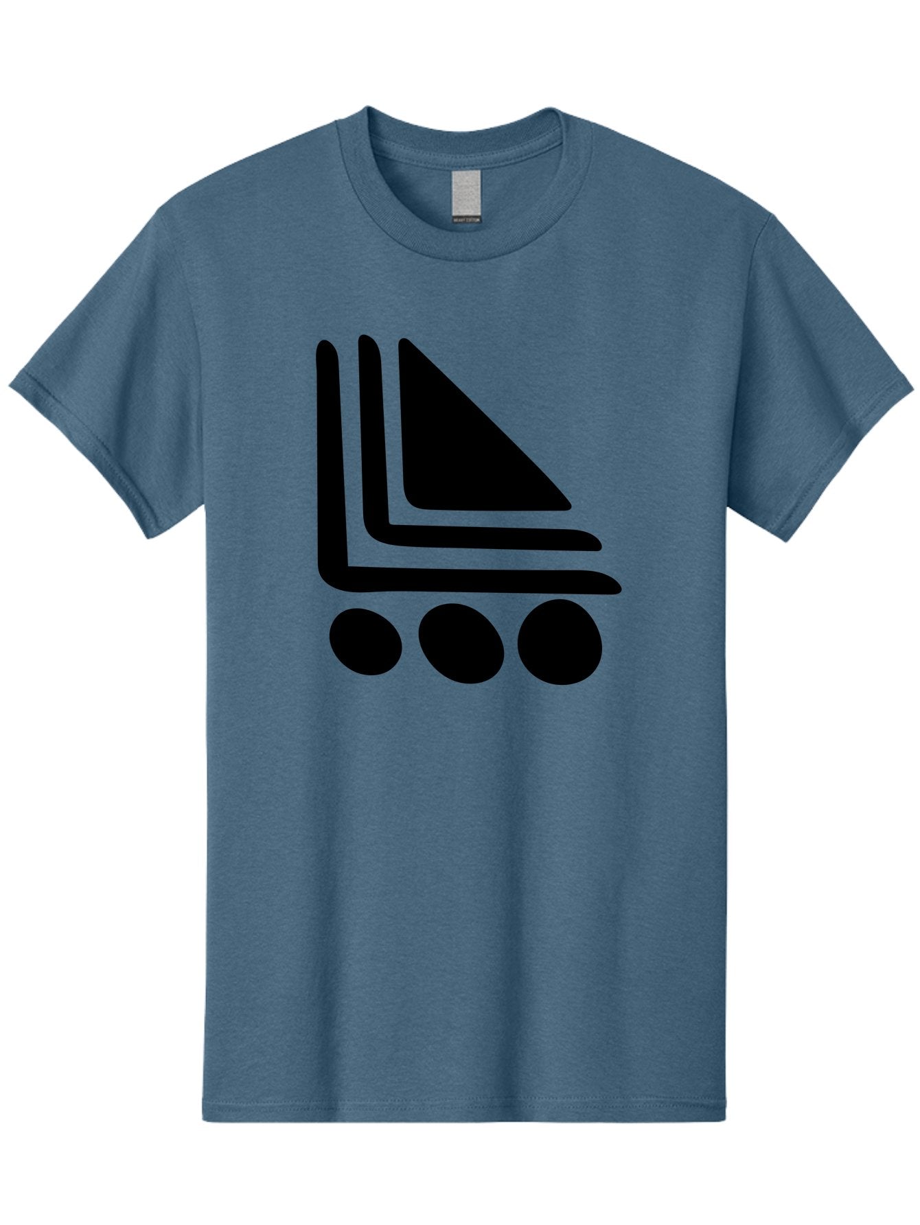 Shopping-Cart Men'S Graphic Tee, 100% Cotton, Comfortable Casual Summer Wear, Machine Washable, Shopping Cart Icon, E-Commerce Symbol, Online Shopping, Digital Marketplace, Minimalist Design, Bold Graphics, Black Silhouette -  Aaa487 27