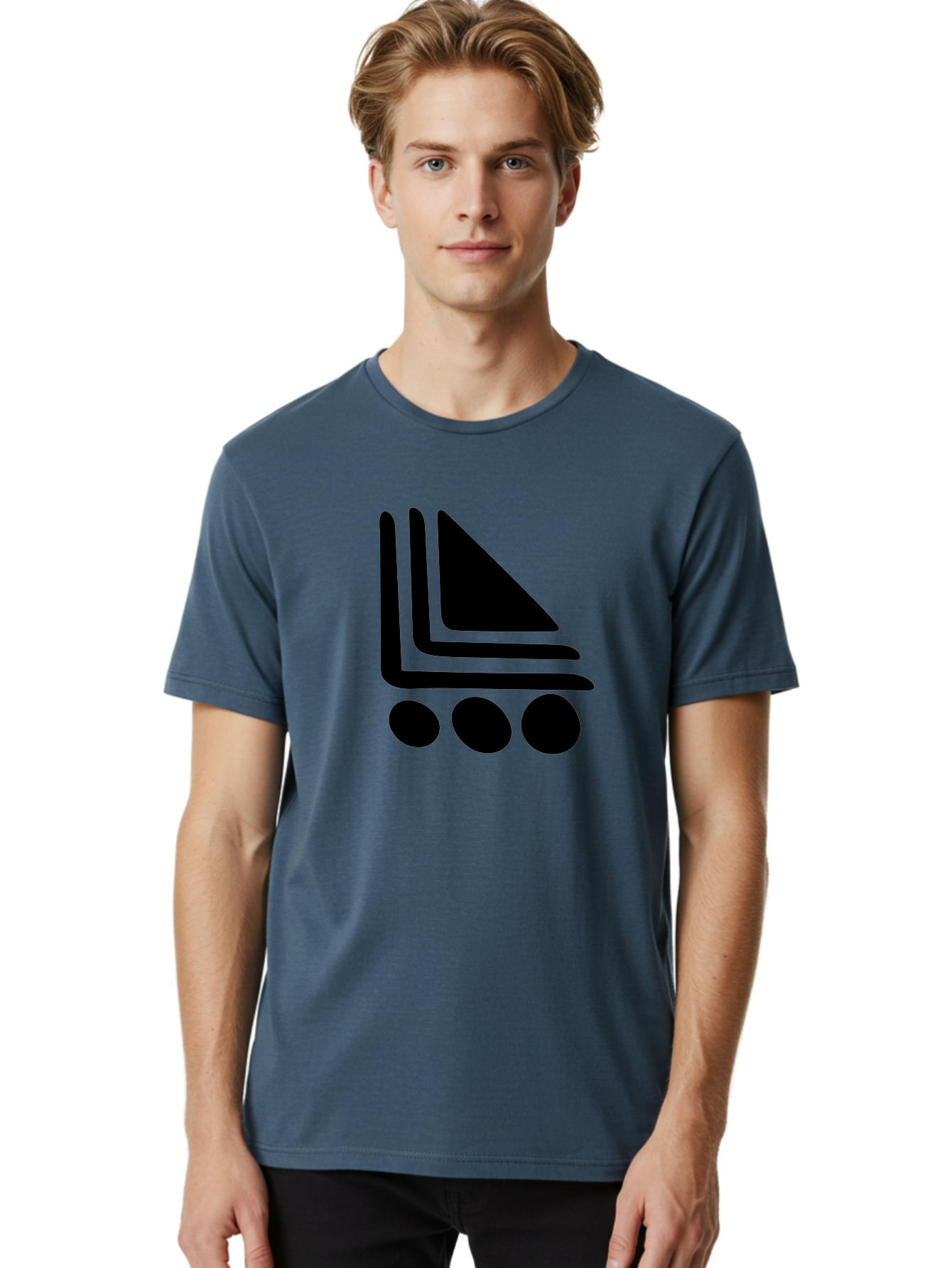 Shopping-Cart Men'S Graphic Tee, 100% Cotton, Comfortable Casual Summer Wear, Machine Washable, Shopping Cart Icon, E-Commerce Symbol, Online Shopping, Digital Marketplace, Minimalist Design, Bold Graphics, Black Silhouette -  Aaa487 12