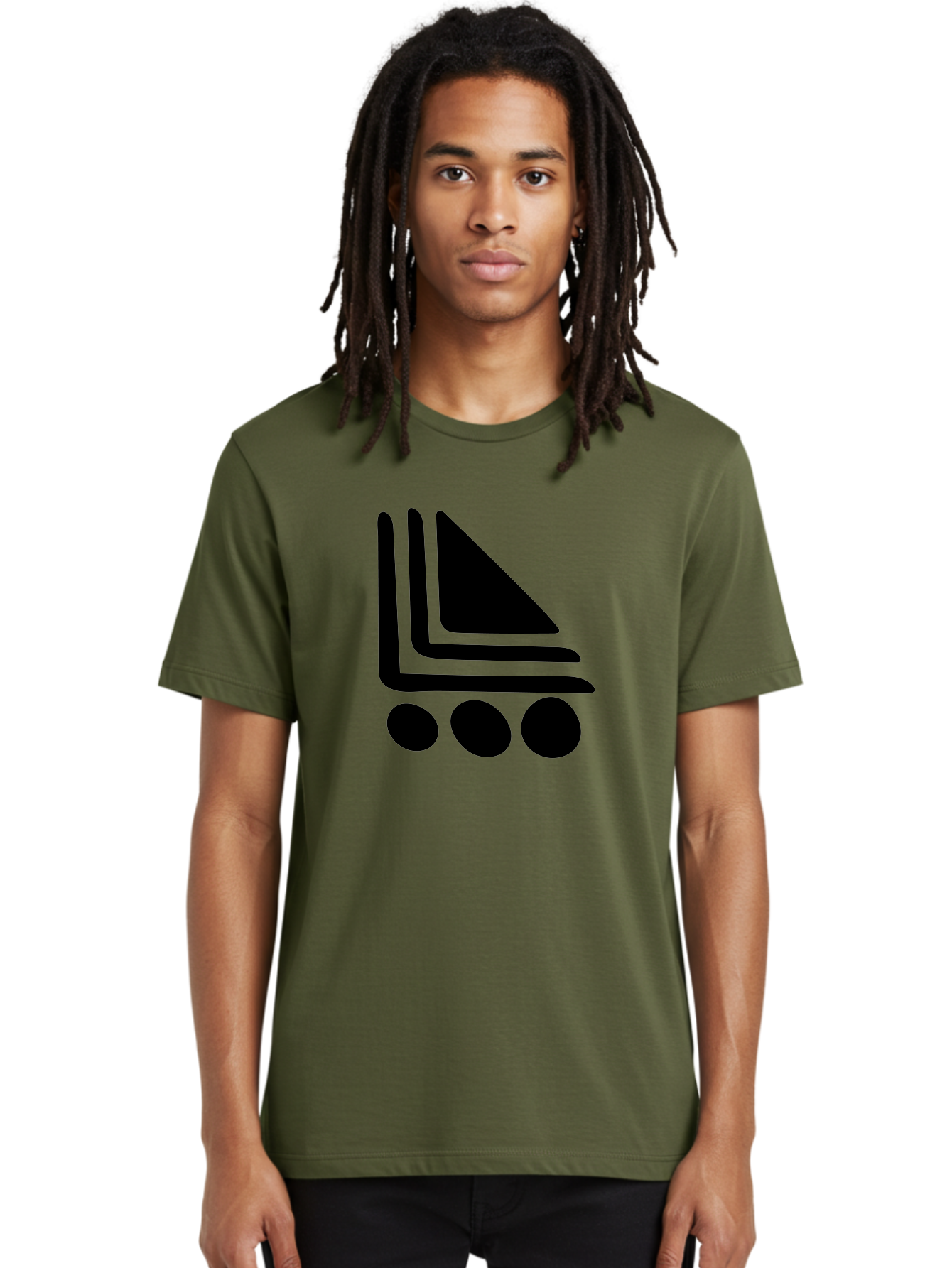 Shopping-Cart Men'S Graphic Tee, 100% Cotton, Comfortable Casual Summer Wear, Machine Washable, Shopping Cart Icon, E-Commerce Symbol, Online Shopping, Digital Marketplace, Minimalist Design, Bold Graphics, Black Silhouette -  Aaa487 16