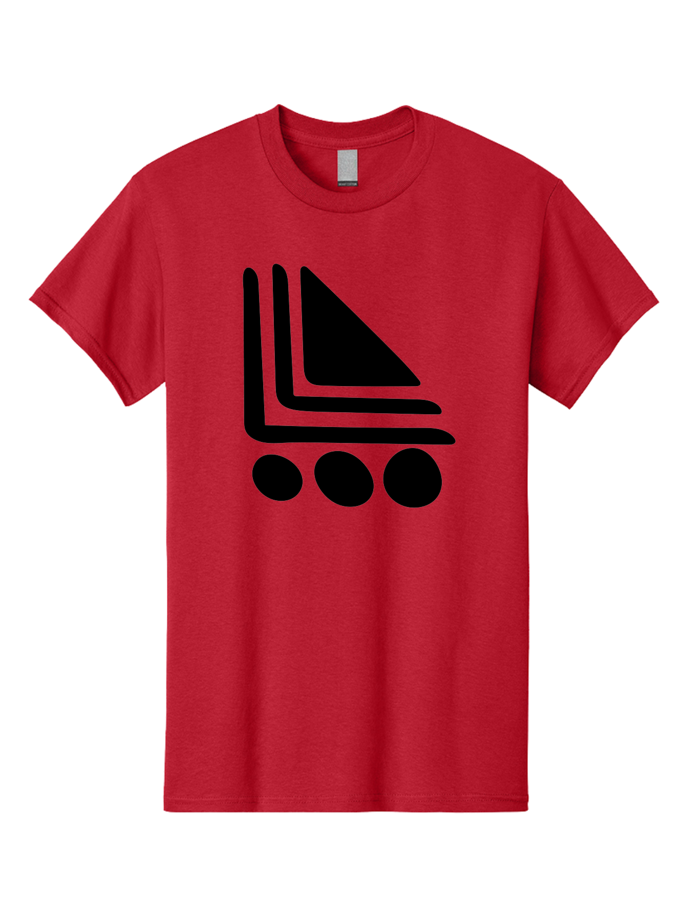 Shopping-Cart Men'S Graphic Tee, 100% Cotton, Comfortable Casual Summer Wear, Machine Washable, Shopping Cart Icon, E-Commerce Symbol, Online Shopping, Digital Marketplace, Minimalist Design, Bold Graphics, Black Silhouette -  Aaa487 23