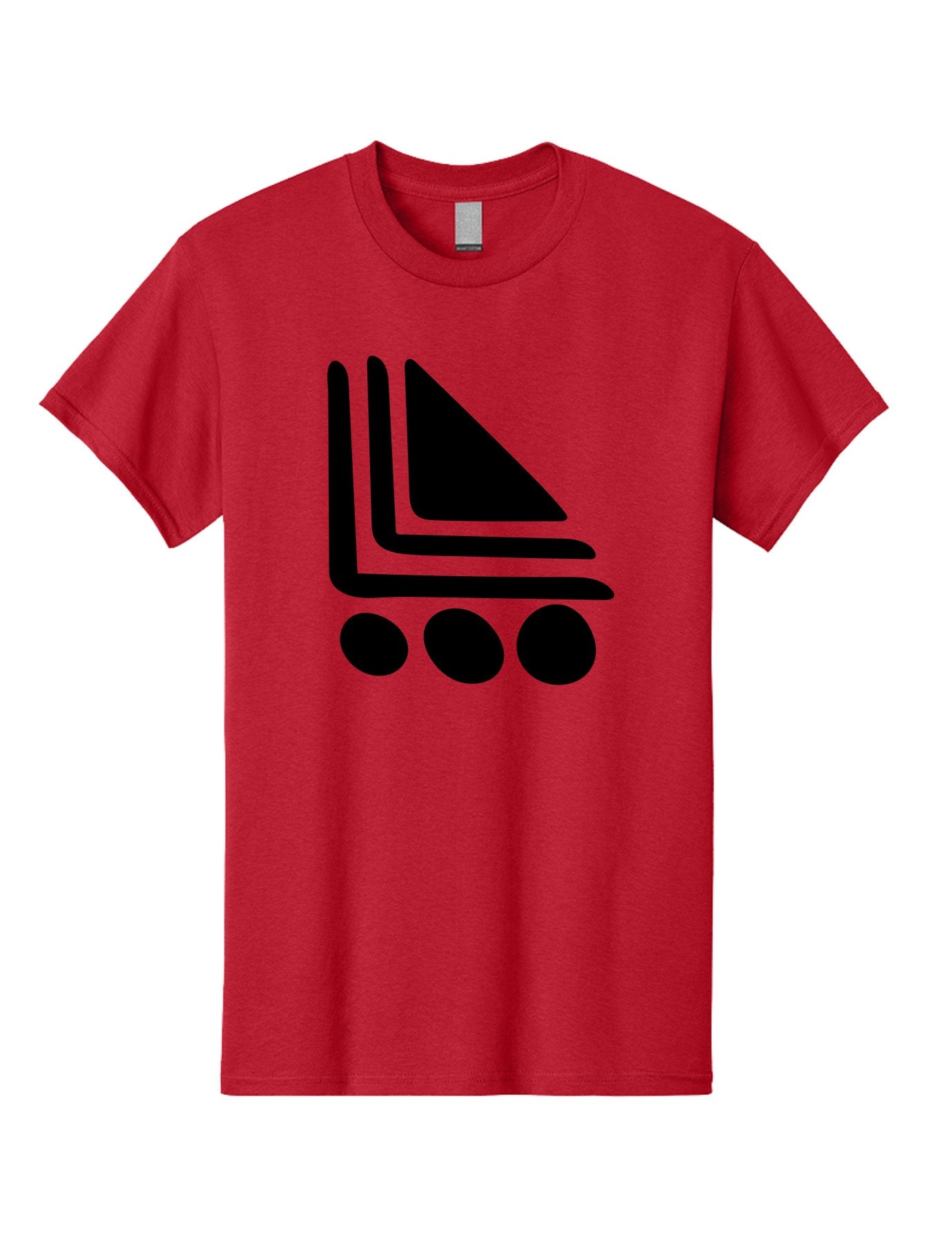 Shopping-Cart Men'S Graphic Tee, 100% Cotton, Comfortable Casual Summer Wear, Machine Washable, Shopping Cart Icon, E-Commerce Symbol, Online Shopping, Digital Marketplace, Minimalist Design, Bold Graphics, Black Silhouette -  Aaa487 21