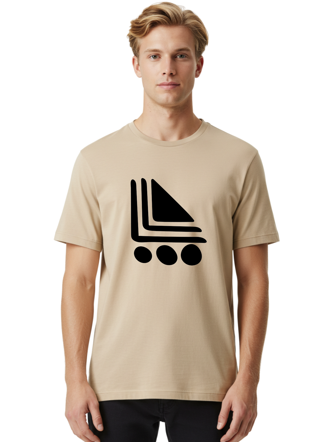 Shopping-Cart Men'S Graphic Tee, 100% Cotton, Comfortable Casual Summer Wear, Machine Washable, Shopping Cart Icon, E-Commerce Symbol, Online Shopping, Digital Marketplace, Minimalist Design, Bold Graphics, Black Silhouette -  Aaa487 28