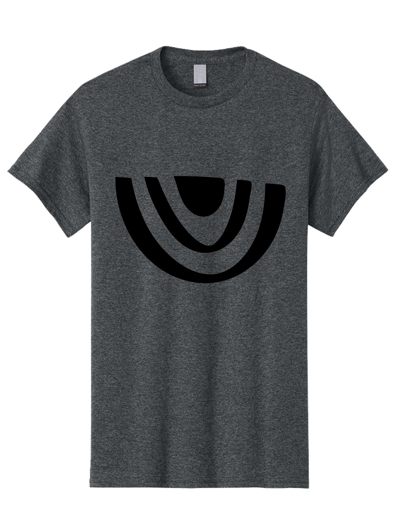 Smile Men'S Graphic Tee, 100% Cotton, Comfortable Casual Summer Wear, Machine Washable, Modern Logo, Abstract Symbol, Curved Lines, Futuristic Design, Sleek And Minimalist, Black And Green Color Scheme, Dynamic Graphic -  Aaa489 7