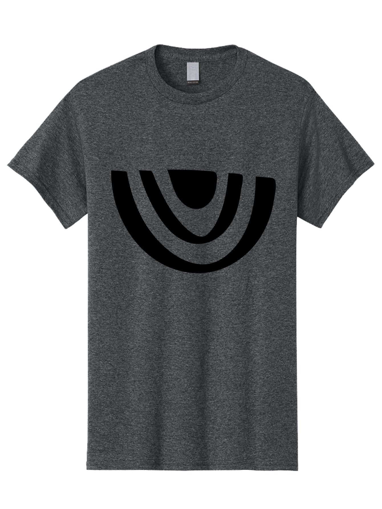 Smile Men'S Graphic Tee, 100% Cotton, Comfortable Casual Summer Wear, Machine Washable, Modern Logo, Abstract Symbol, Curved Lines, Futuristic Design, Sleek And Minimalist, Black And Green Color Scheme, Dynamic Graphic -  Aaa489 13