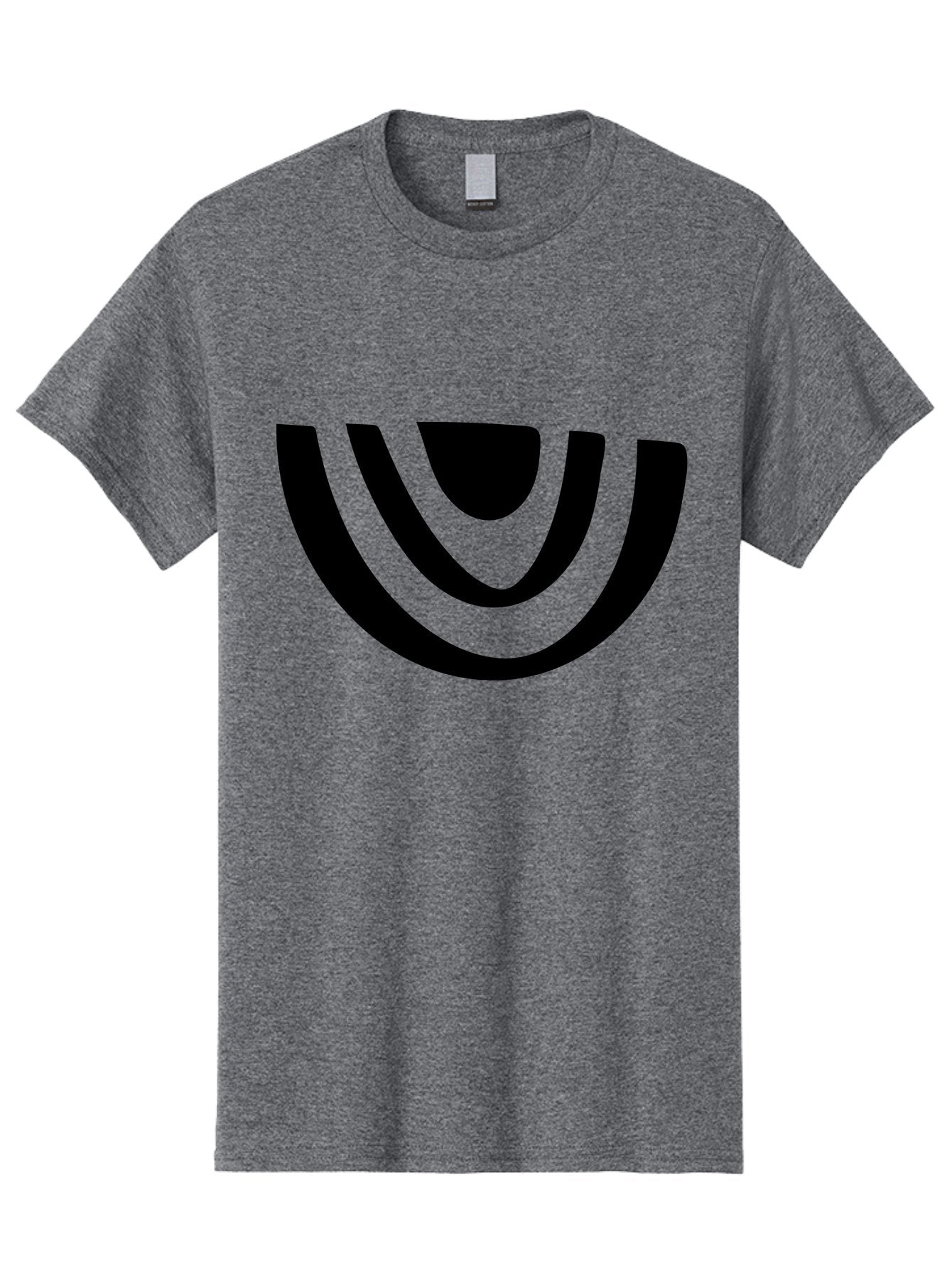 Smile Men'S Graphic Tee, 100% Cotton, Comfortable Casual Summer Wear, Machine Washable, Modern Logo, Abstract Symbol, Curved Lines, Futuristic Design, Sleek And Minimalist, Black And Green Color Scheme, Dynamic Graphic -  Aaa489 27