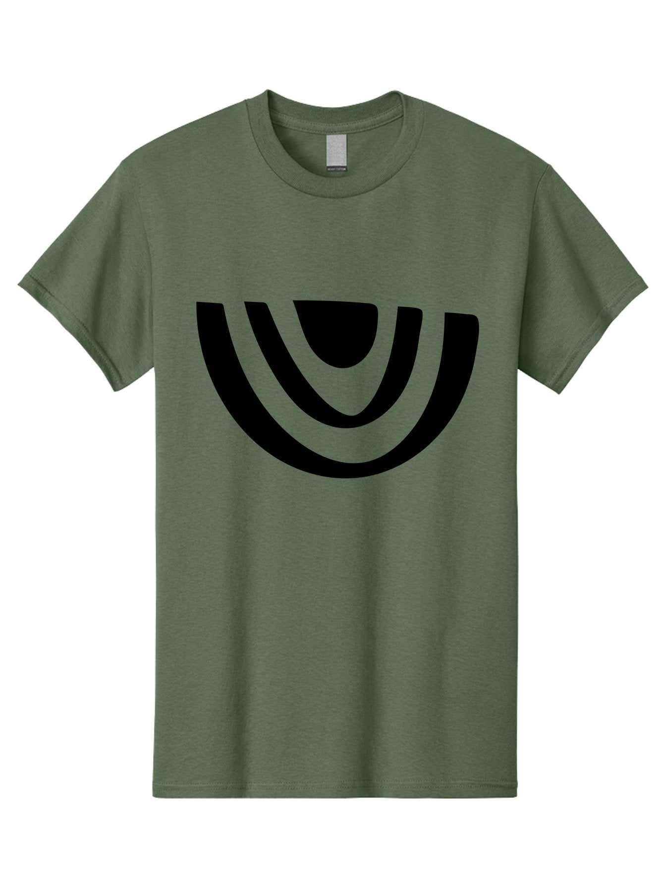 Smile Men'S Graphic Tee, 100% Cotton, Comfortable Casual Summer Wear, Machine Washable, Modern Logo, Abstract Symbol, Curved Lines, Futuristic Design, Sleek And Minimalist, Black And Green Color Scheme, Dynamic Graphic -  Aaa489 29