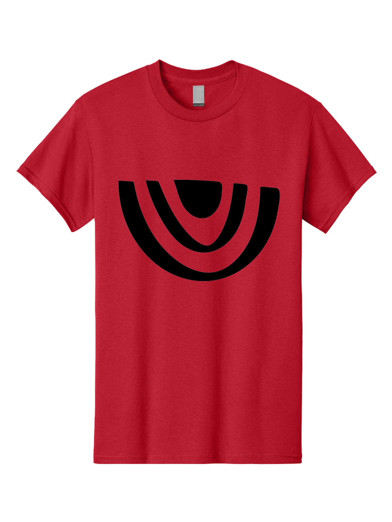 Smile Men'S Graphic Tee, 100% Cotton, Comfortable Casual Summer Wear, Machine Washable, Modern Logo, Abstract Symbol, Curved Lines, Futuristic Design, Sleek And Minimalist, Black And Green Color Scheme, Dynamic Graphic -  Aaa489 23