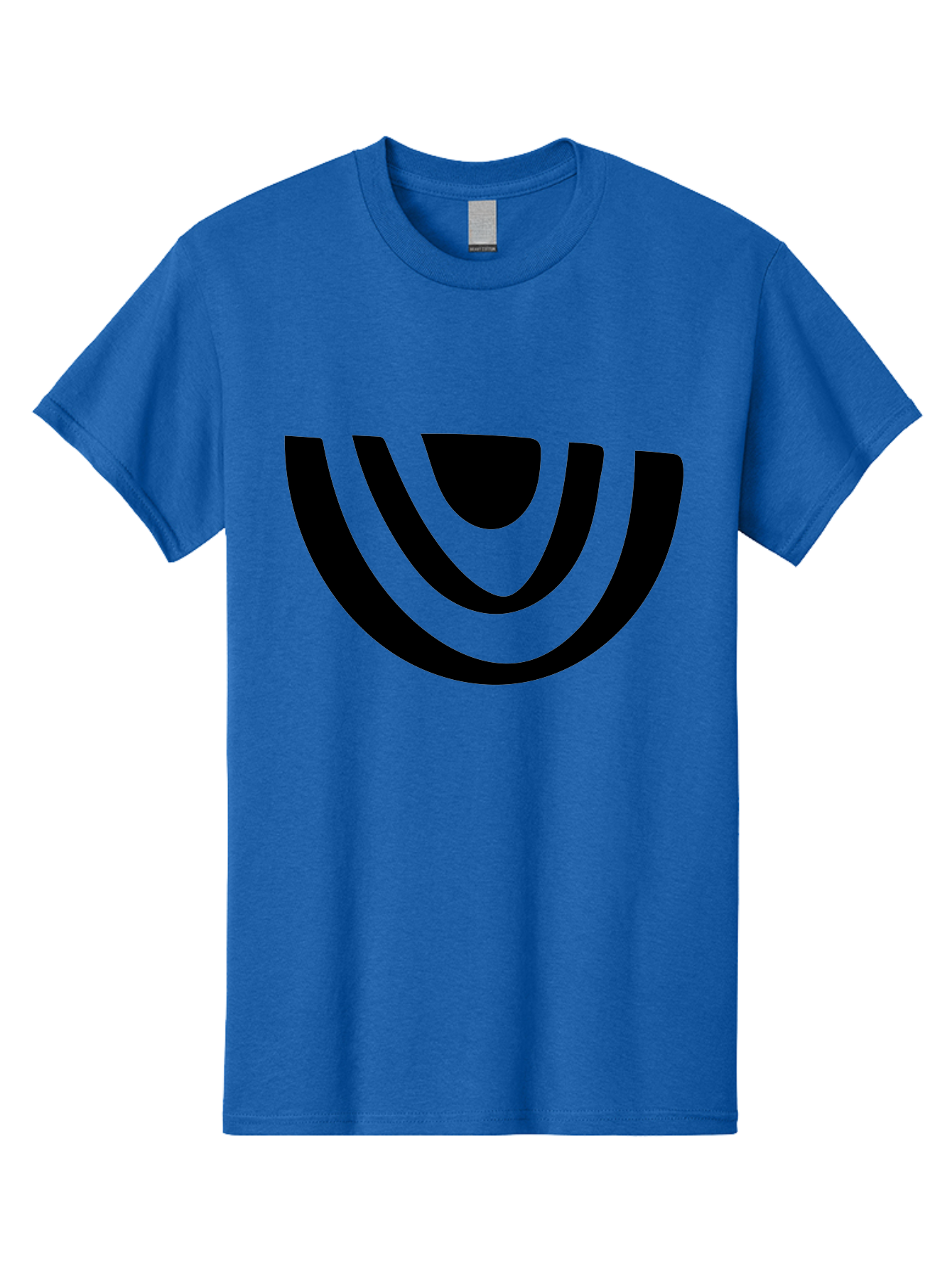 Smile Men'S Graphic Tee, 100% Cotton, Comfortable Casual Summer Wear, Machine Washable, Modern Logo, Abstract Symbol, Curved Lines, Futuristic Design, Sleek And Minimalist, Black And Green Color Scheme, Dynamic Graphic -  Aaa489 25