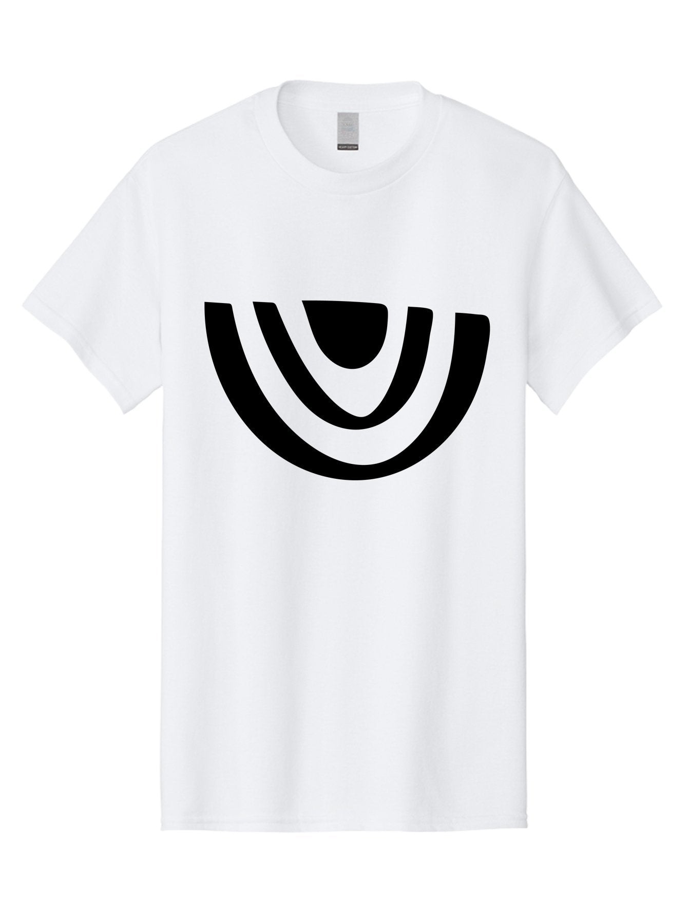 Smile Men'S Graphic Tee, 100% Cotton, Comfortable Casual Summer Wear, Machine Washable, Modern Logo, Abstract Symbol, Curved Lines, Futuristic Design, Sleek And Minimalist, Black And Green Color Scheme, Dynamic Graphic -  Aaa489 3