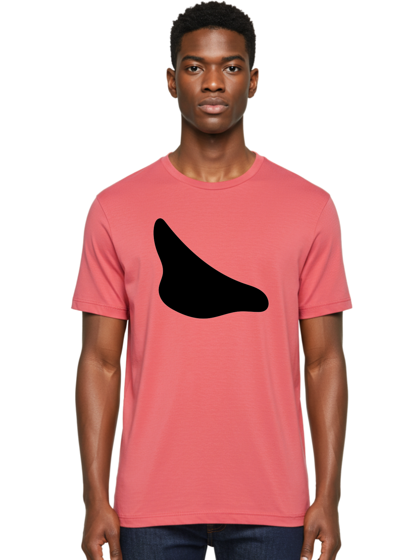 Stylized-Foot Men'S Graphic Tee, 100% Cotton, Comfortable Casual Summer Wear, Machine Washable, Shoe Sole, Footwear Design, Minimalist Shape, Black Silhouette, Simple Graphic, Modern Style -  Aaa494 6