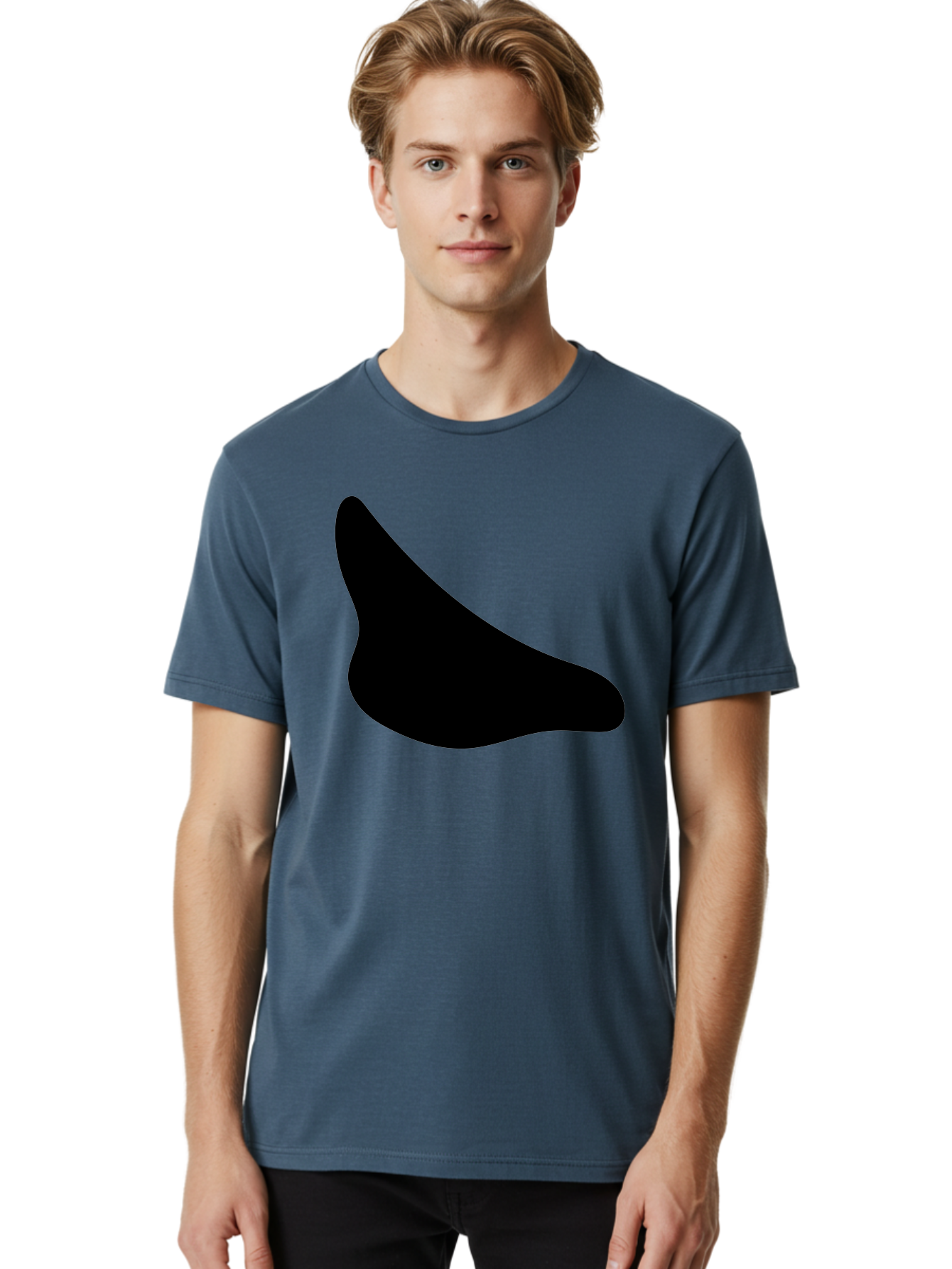 Stylized-Foot Men'S Graphic Tee, 100% Cotton, Comfortable Casual Summer Wear, Machine Washable, Shoe Sole, Footwear Design, Minimalist Shape, Black Silhouette, Simple Graphic, Modern Style -  Aaa494 12