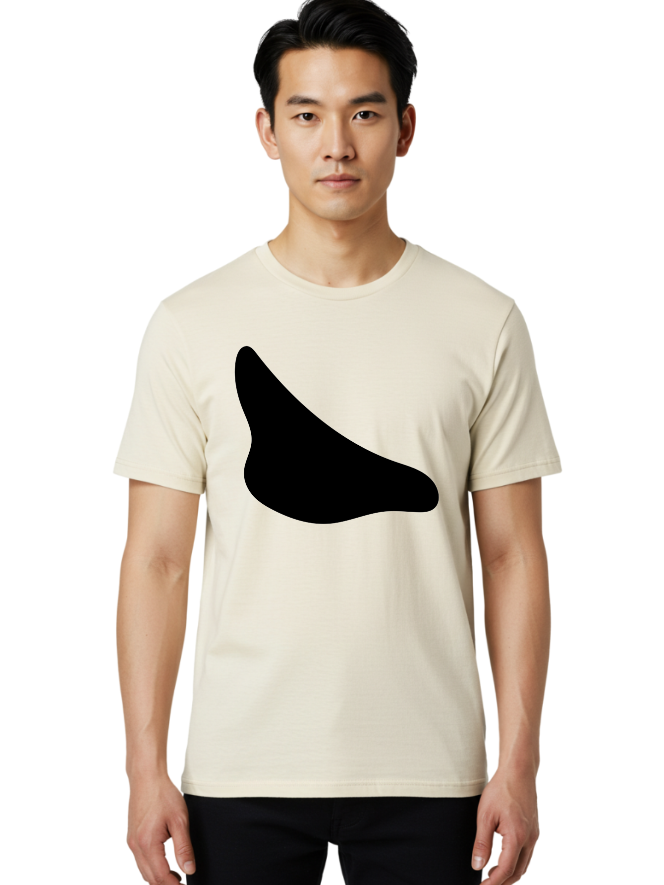 Stylized-Foot Men'S Graphic Tee, 100% Cotton, Comfortable Casual Summer Wear, Machine Washable, Shoe Sole, Footwear Design, Minimalist Shape, Black Silhouette, Simple Graphic, Modern Style -  Aaa494 18