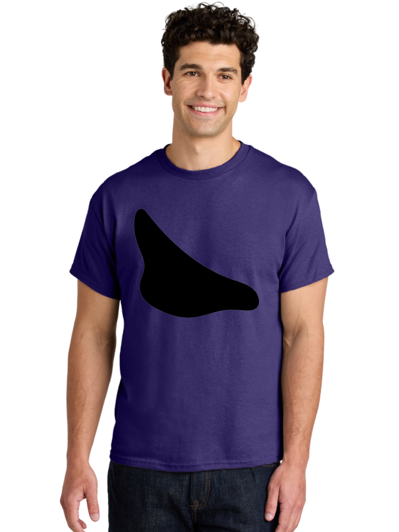 Stylized-Foot Men'S Graphic Tee, 100% Cotton, Comfortable Casual Summer Wear, Machine Washable, Shoe Sole, Footwear Design, Minimalist Shape, Black Silhouette, Simple Graphic, Modern Style -  Aaa494 22