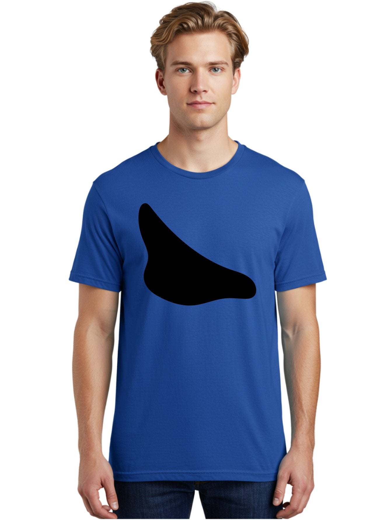 Stylized-Foot Men'S Graphic Tee, 100% Cotton, Comfortable Casual Summer Wear, Machine Washable, Shoe Sole, Footwear Design, Minimalist Shape, Black Silhouette, Simple Graphic, Modern Style -  Aaa494 30