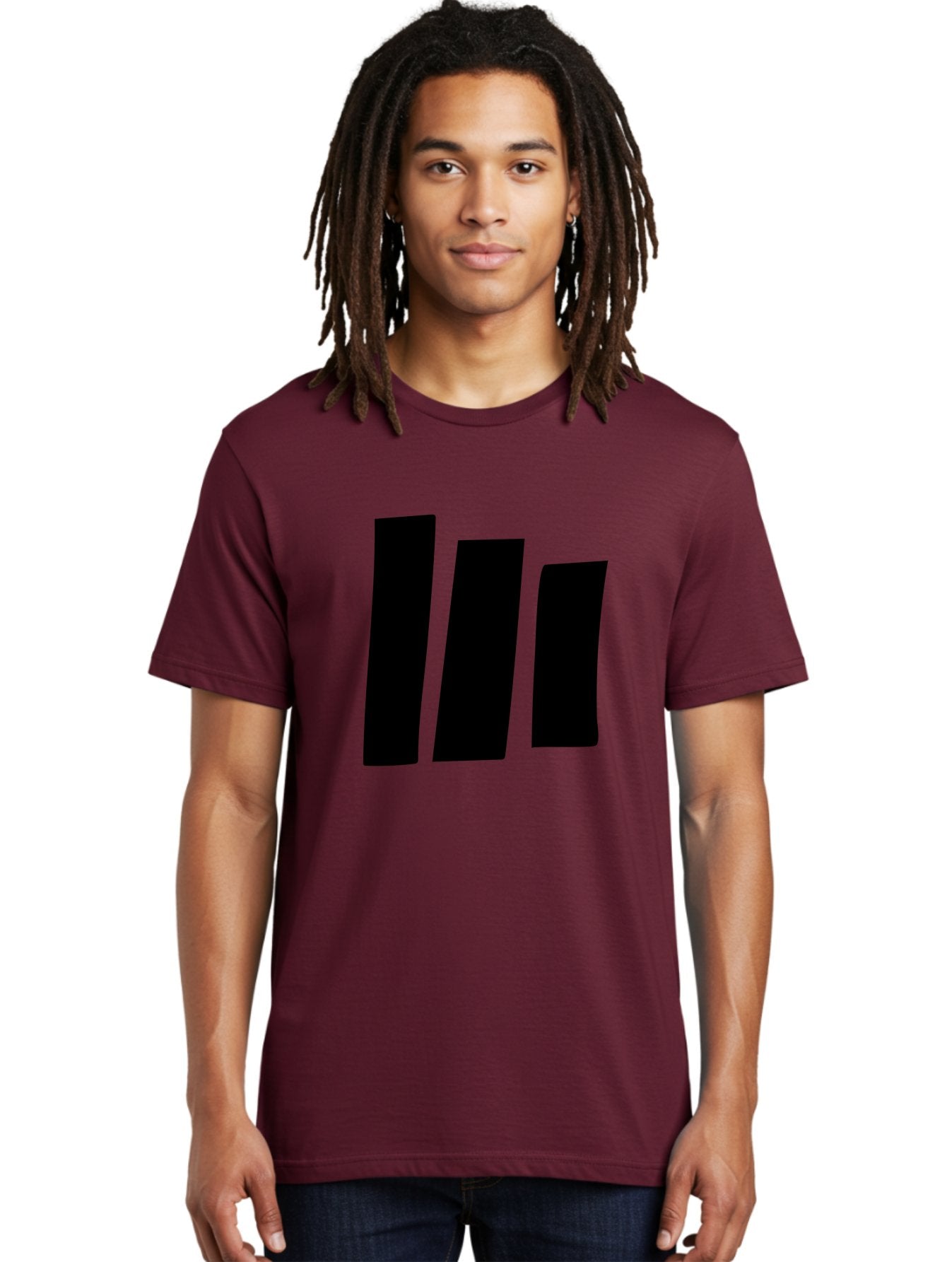 Three-Black-Bars Men'S Graphic Tee, 100% Cotton, Comfortable Casual Summer Wear, Machine Washable, Equalizer Bars, Music Visualization, Audio Levels, Sound Waves, Music Technology, Beat Detection, Frequency Analysis -  Aaa496 26