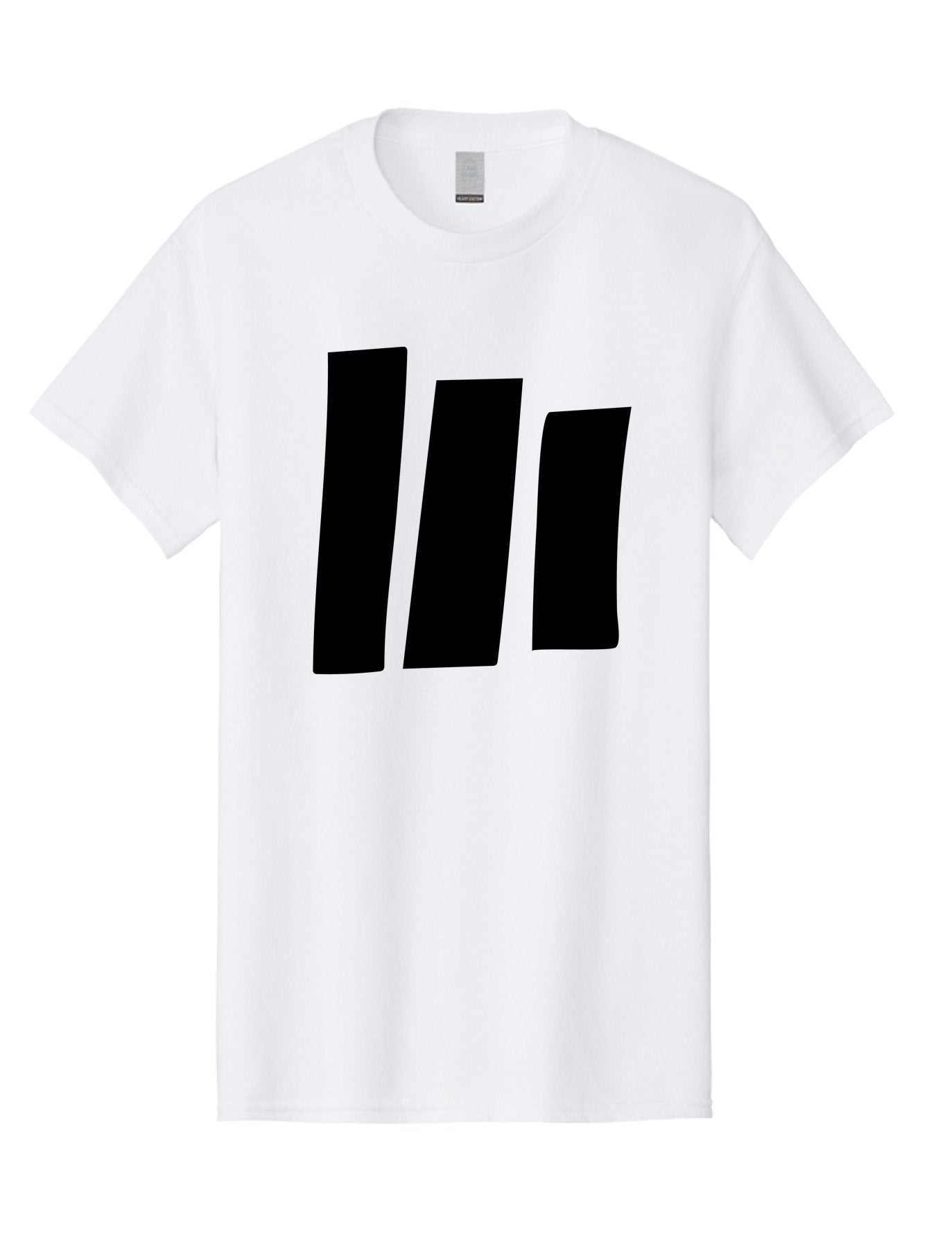 Three-Black-Bars Men'S Graphic Tee, 100% Cotton, Comfortable Casual Summer Wear, Machine Washable, Equalizer Bars, Music Visualization, Audio Levels, Sound Waves, Music Technology, Beat Detection, Frequency Analysis -  Aaa496 3