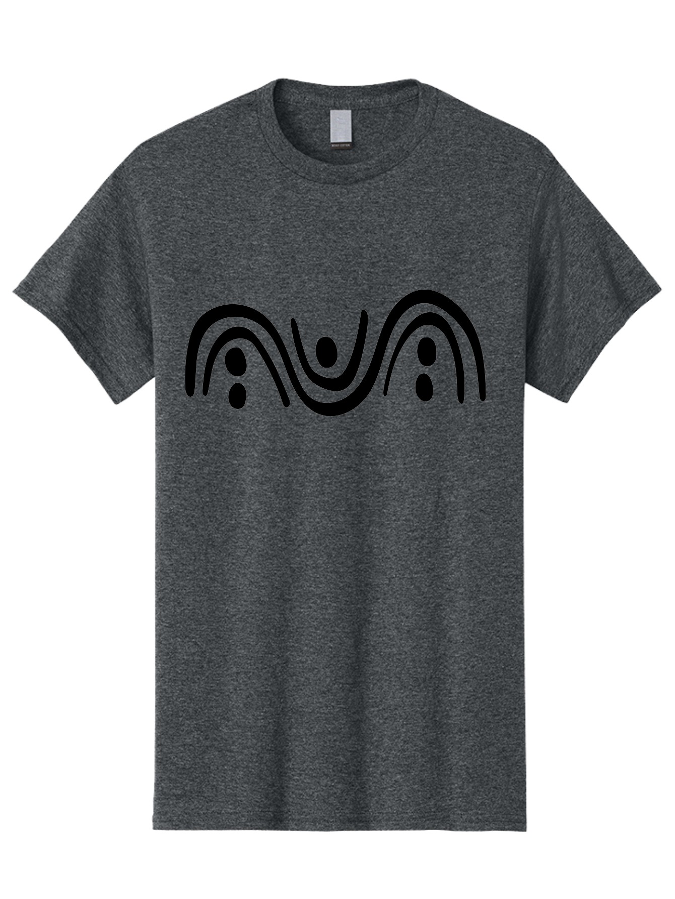 Three-Black-Dots Men'S Graphic Tee, 100% Cotton, Comfortable Casual Summer Wear, Machine Washable, Modern Art, Minimalist Design, Abstract Shapes, Black Lines, Stylized Dots, Contemporary Graphic, Simple Icon -  Aaa497 7