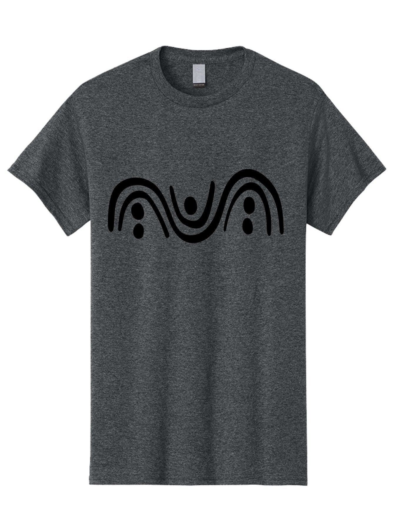 Three-Black-Dots Men'S Graphic Tee, 100% Cotton, Comfortable Casual Summer Wear, Machine Washable, Modern Art, Minimalist Design, Abstract Shapes, Black Lines, Stylized Dots, Contemporary Graphic, Simple Icon -  Aaa497 13