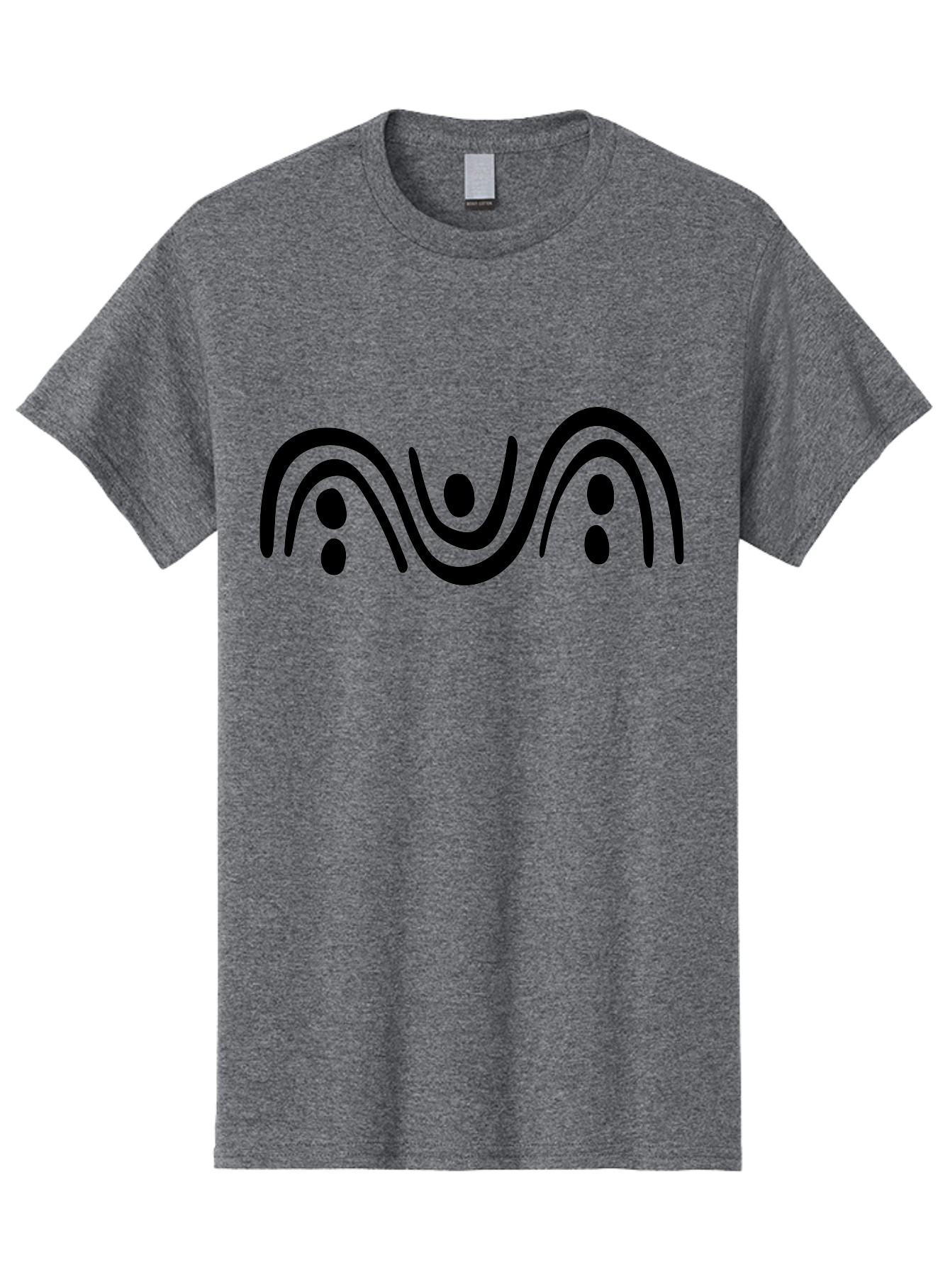 Three-Black-Dots Men'S Graphic Tee, 100% Cotton, Comfortable Casual Summer Wear, Machine Washable, Modern Art, Minimalist Design, Abstract Shapes, Black Lines, Stylized Dots, Contemporary Graphic, Simple Icon -  Aaa497 9
