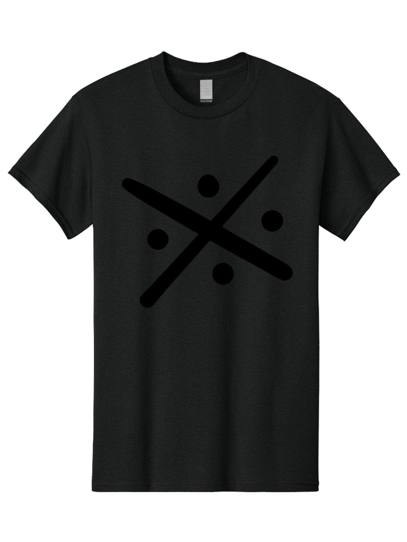 Tic-Tac-Toe Men'S Graphic Tee, 100% Cotton, Comfortable Casual Summer Wear, Machine Washable, Tic Tac Toe Game, Strategy Game, Two-Player Game, Simple Graphics, Minimalistic Design, Black And Green Colors, Game Board, Fun Gameplay, -  Aaa501 11
