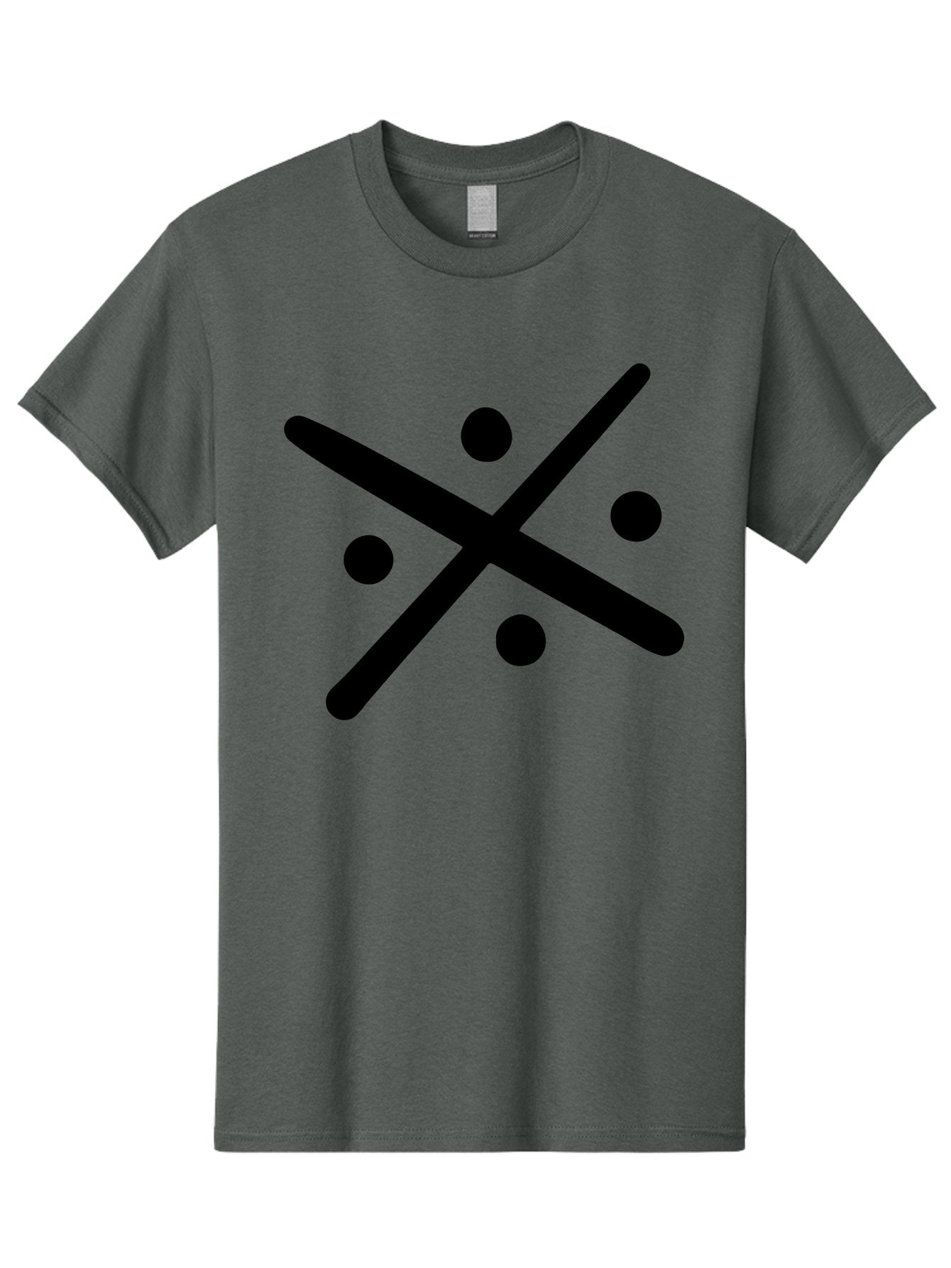 Tic-Tac-Toe Men'S Graphic Tee, 100% Cotton, Comfortable Casual Summer Wear, Machine Washable, Tic Tac Toe Game, Strategy Game, Two-Player Game, Simple Graphics, Minimalistic Design, Black And Green Colors, Game Board, Fun Gameplay, -  Aaa501 23